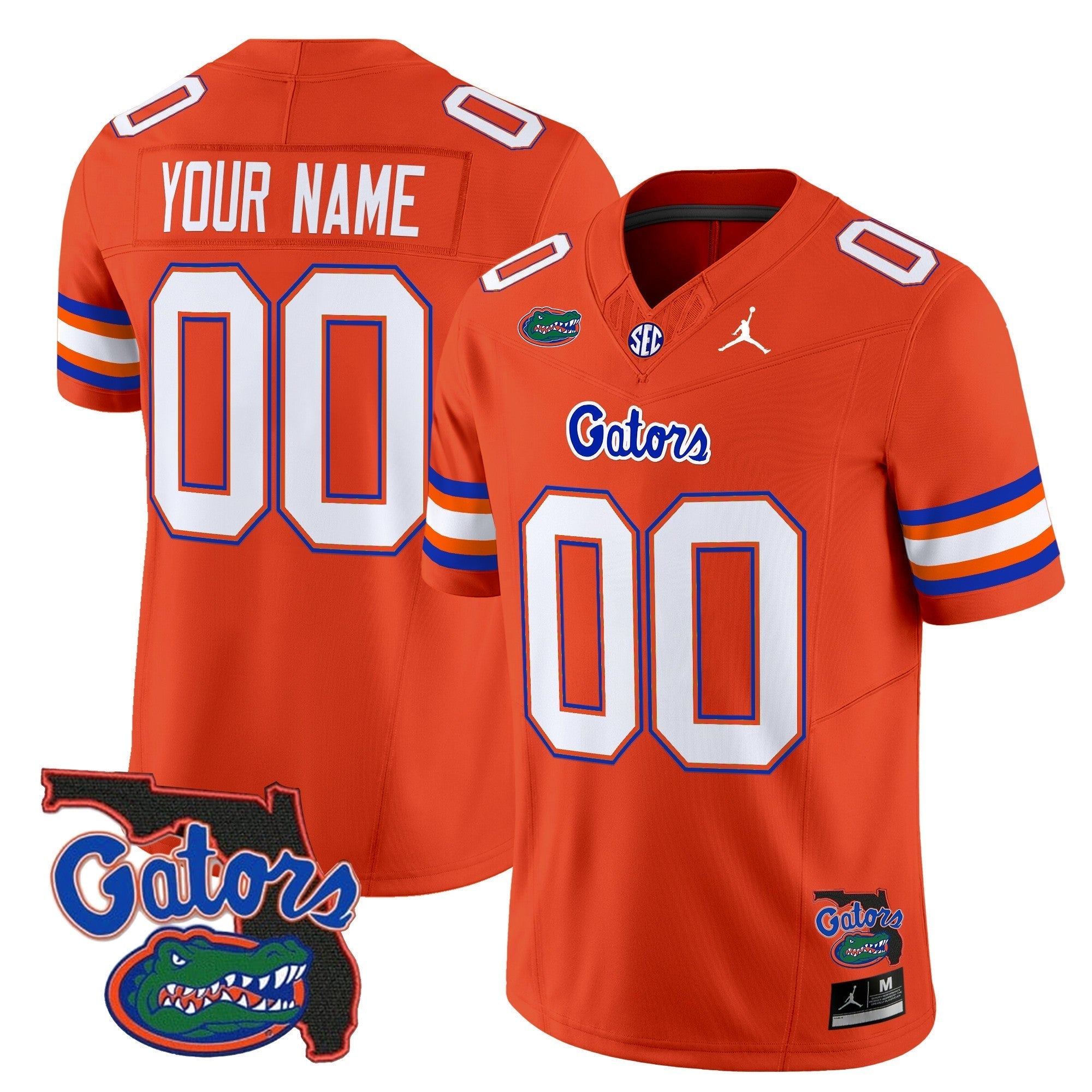 Custom Florida Gators 2024 Florida Patch Vapor Limited Jersey - All Stitched