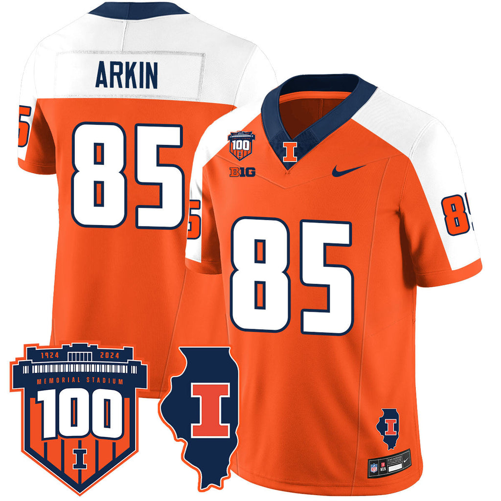 Men Illinois Football Vapor Jersey - All Stitched