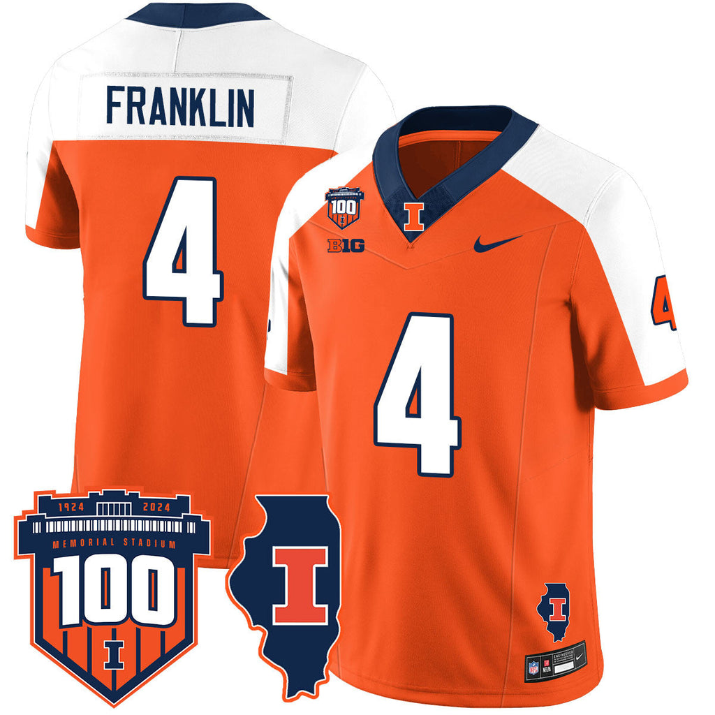 Men Illinois Football Vapor Jersey - All Stitched