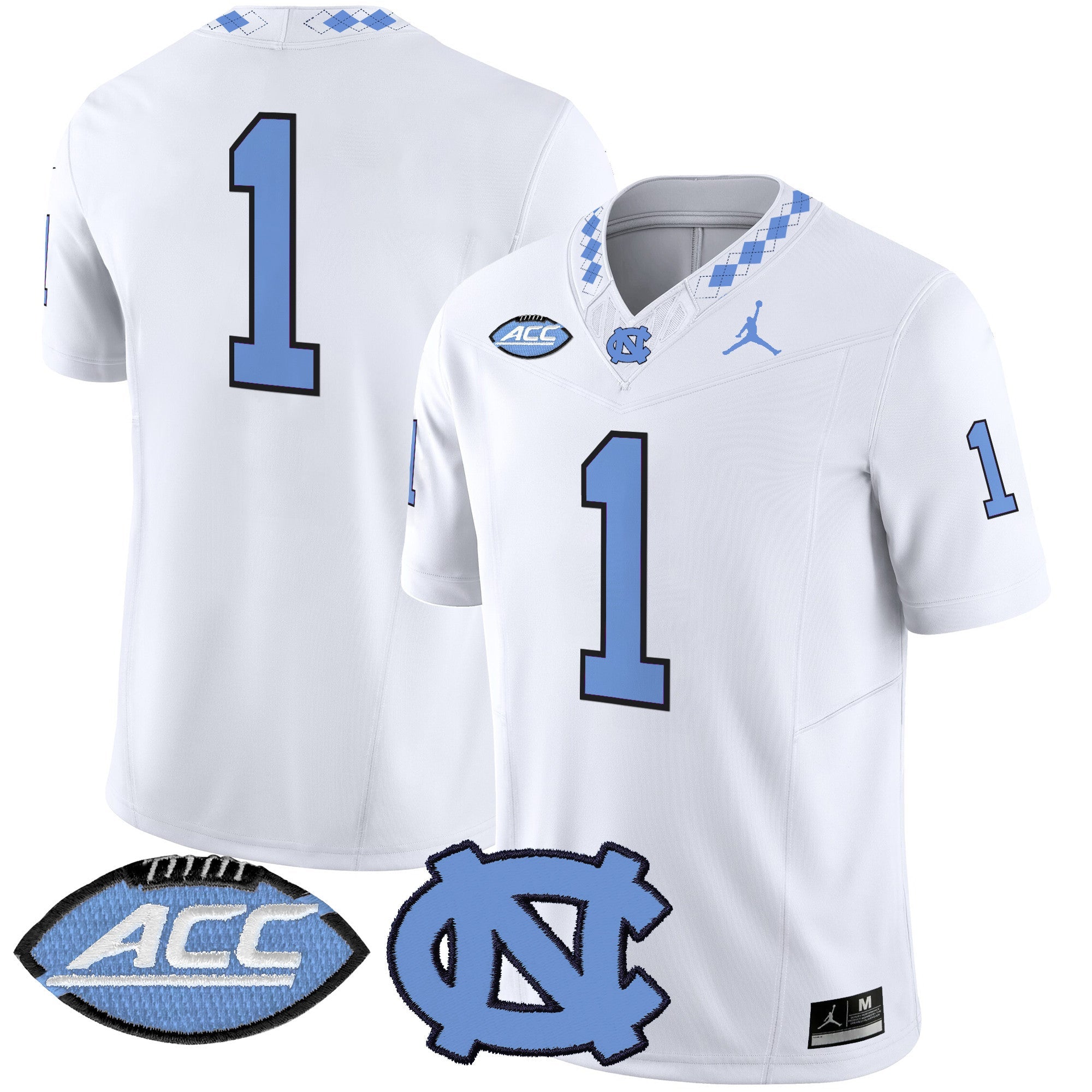 North Carolina Tar Heels 2025 Vapor Limited Jersey - All Stitched