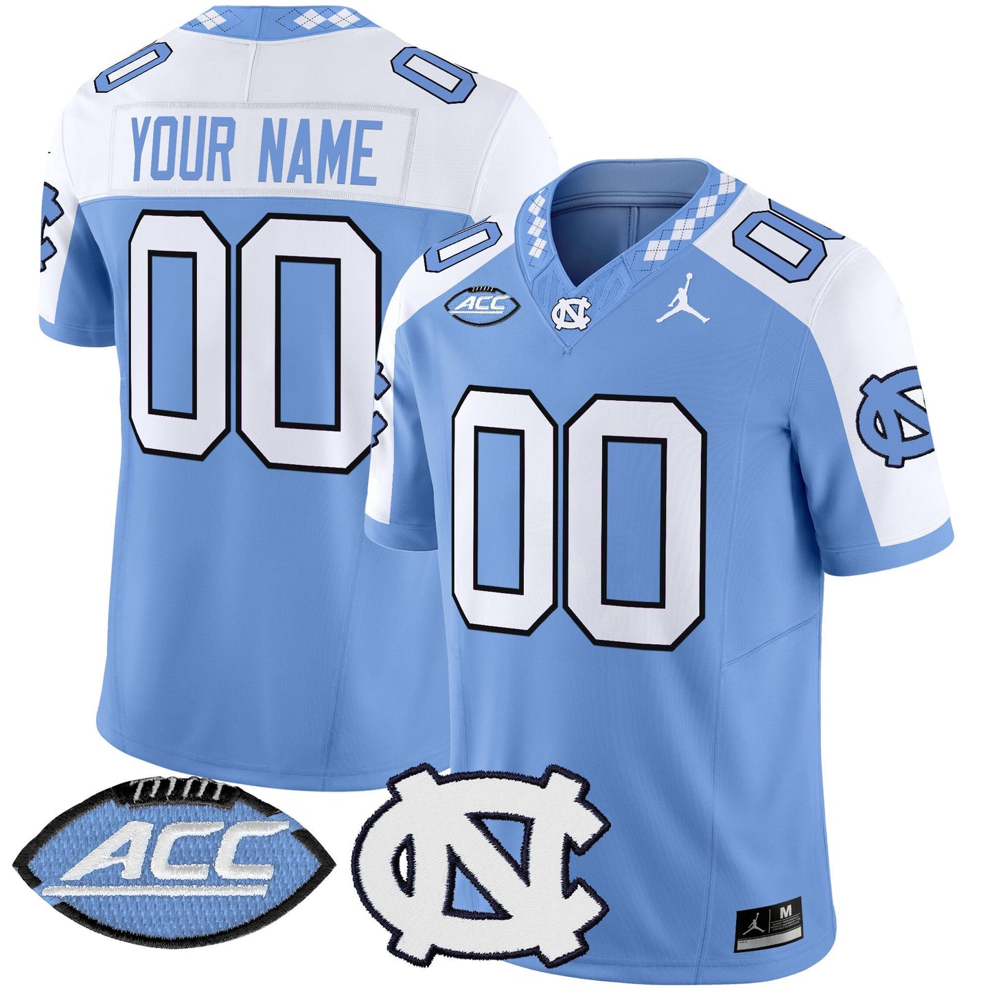Custom North Carolina Tar Heels Jersey Name, Number 2025 Vapor Limited Stitched