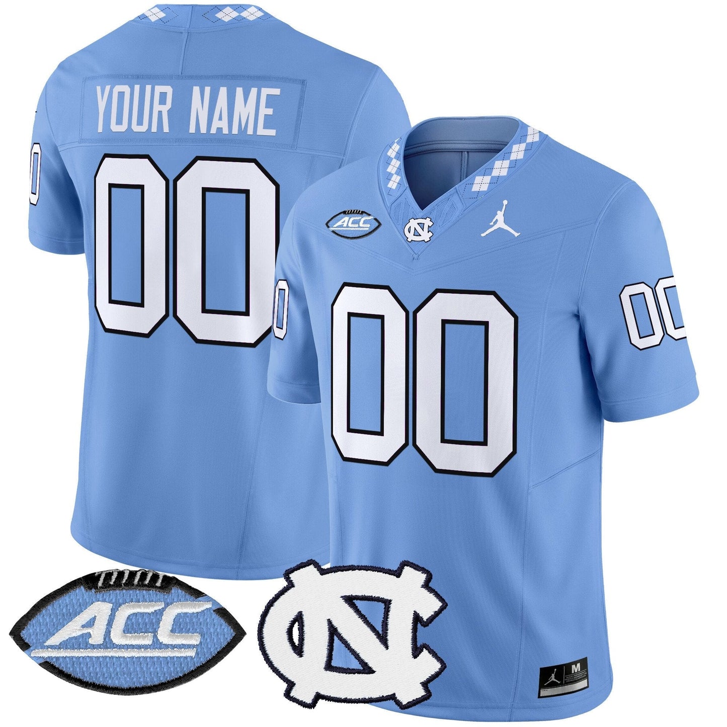 Custom North Carolina Tar Heels Jersey Name, Number 2025 Vapor Limited Stitched