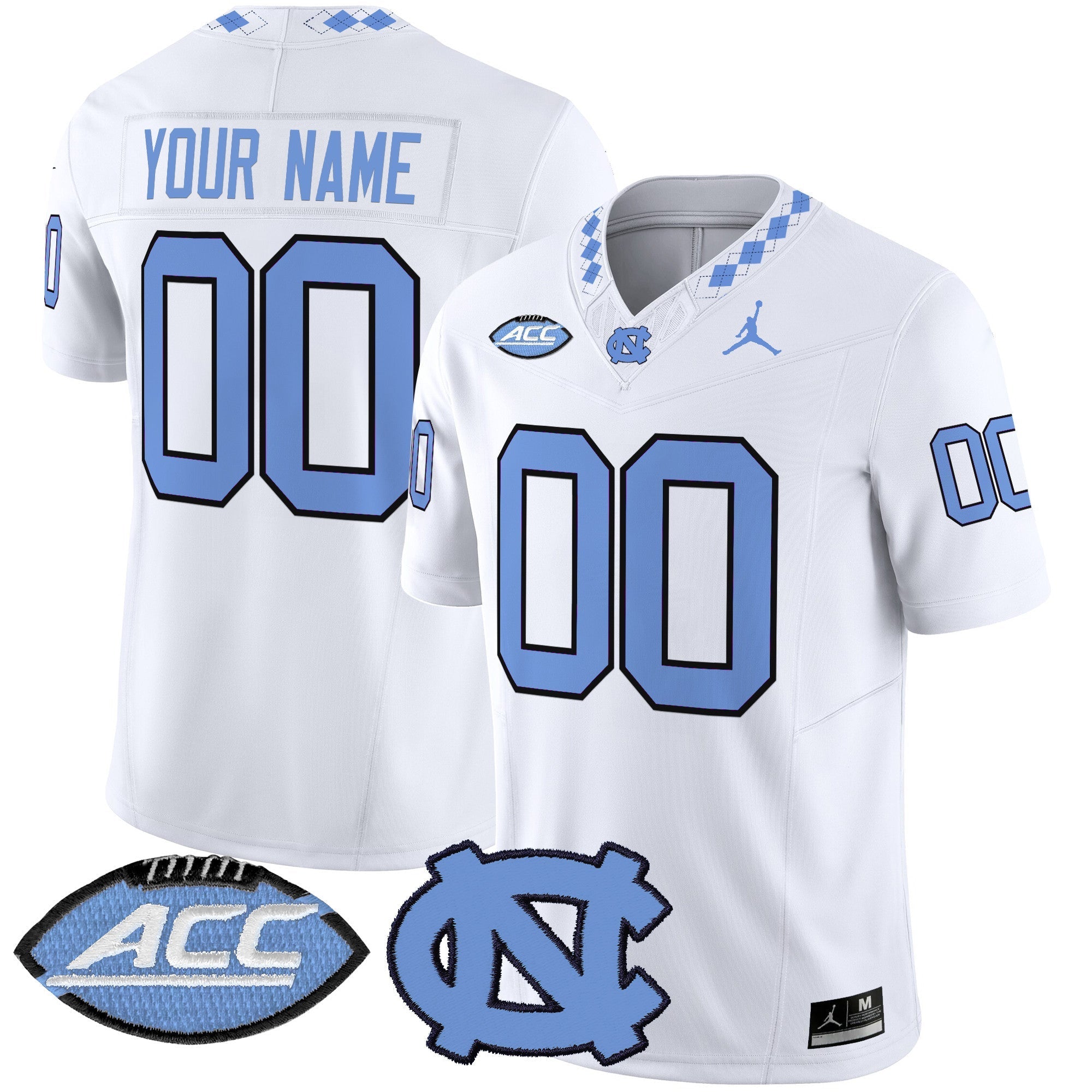 Custom North Carolina Tar Heels Jersey Name, Number 2025 Vapor Limited Stitched