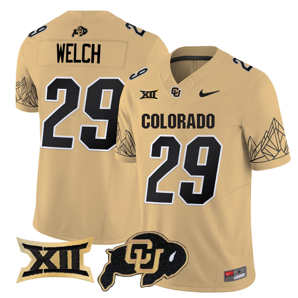 Men Colorado Buffaloes Vapor Limited Jersey V3 - Big 12 XII Patch - All Stitched