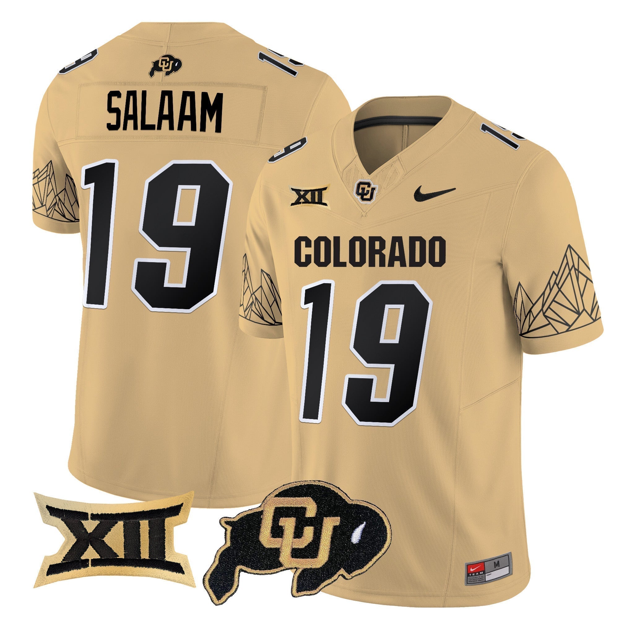 Men Colorado Buffaloes Vapor Limited Jersey V3 - Big 12 XII Patch - All Stitched