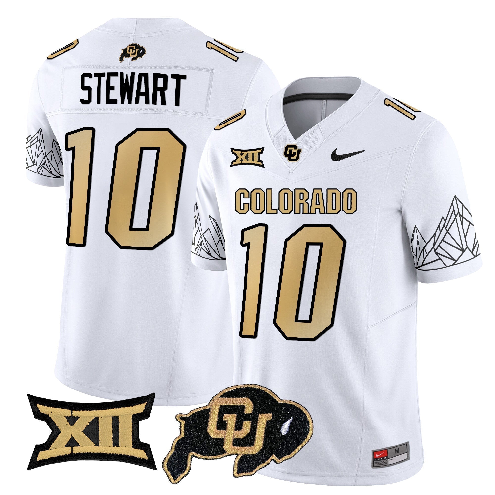 Men Colorado Buffaloes Vapor Limited Jersey V3 - Big 12 XII Patch - All Stitched