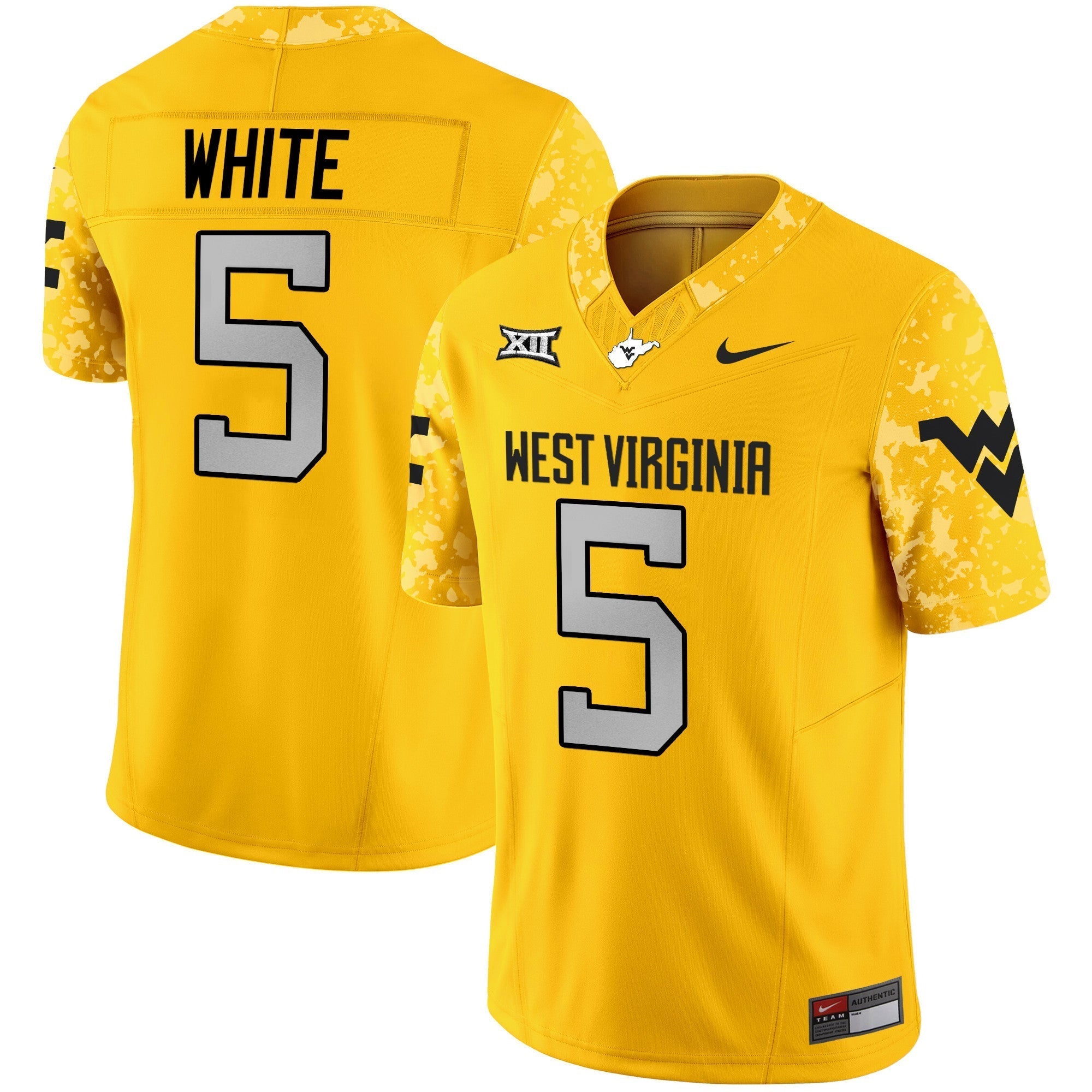 Men West Virginia Mountaineers 2024 Vapor Limited Jersey V2 - All Stitched