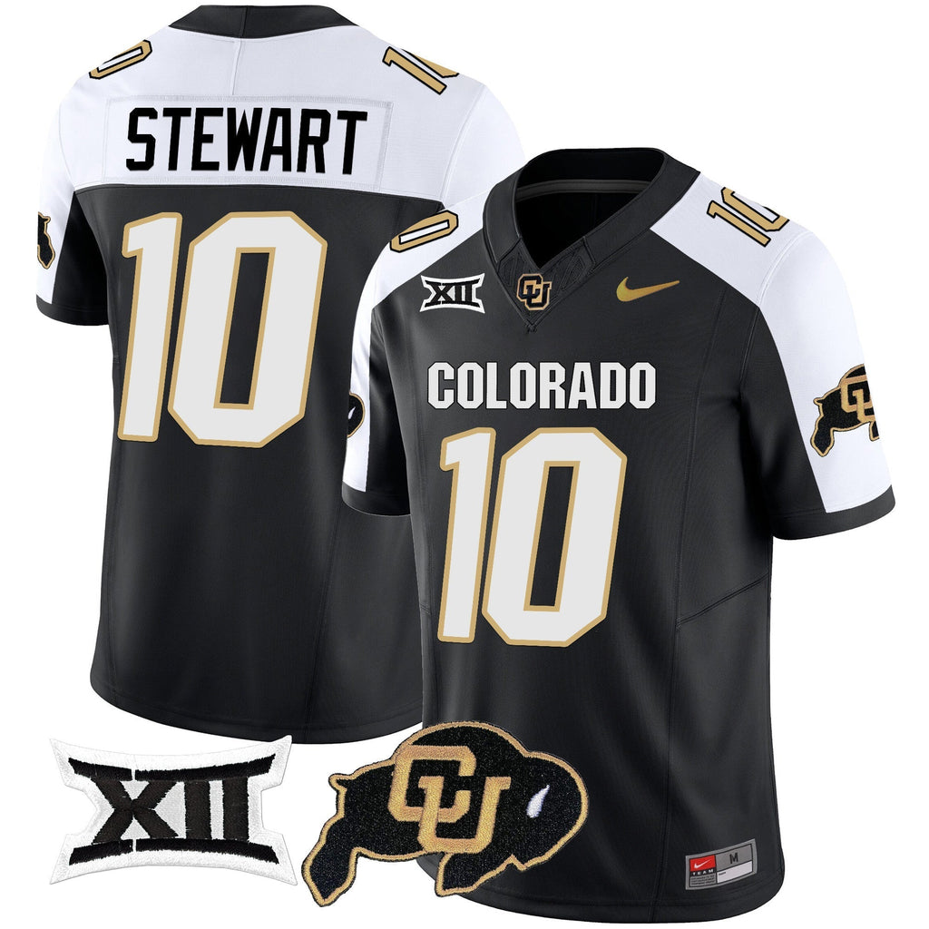 Men Colorado Buffaloes Vapor Limited Jersey V2 - Big 12 XII Patch - All Stitched