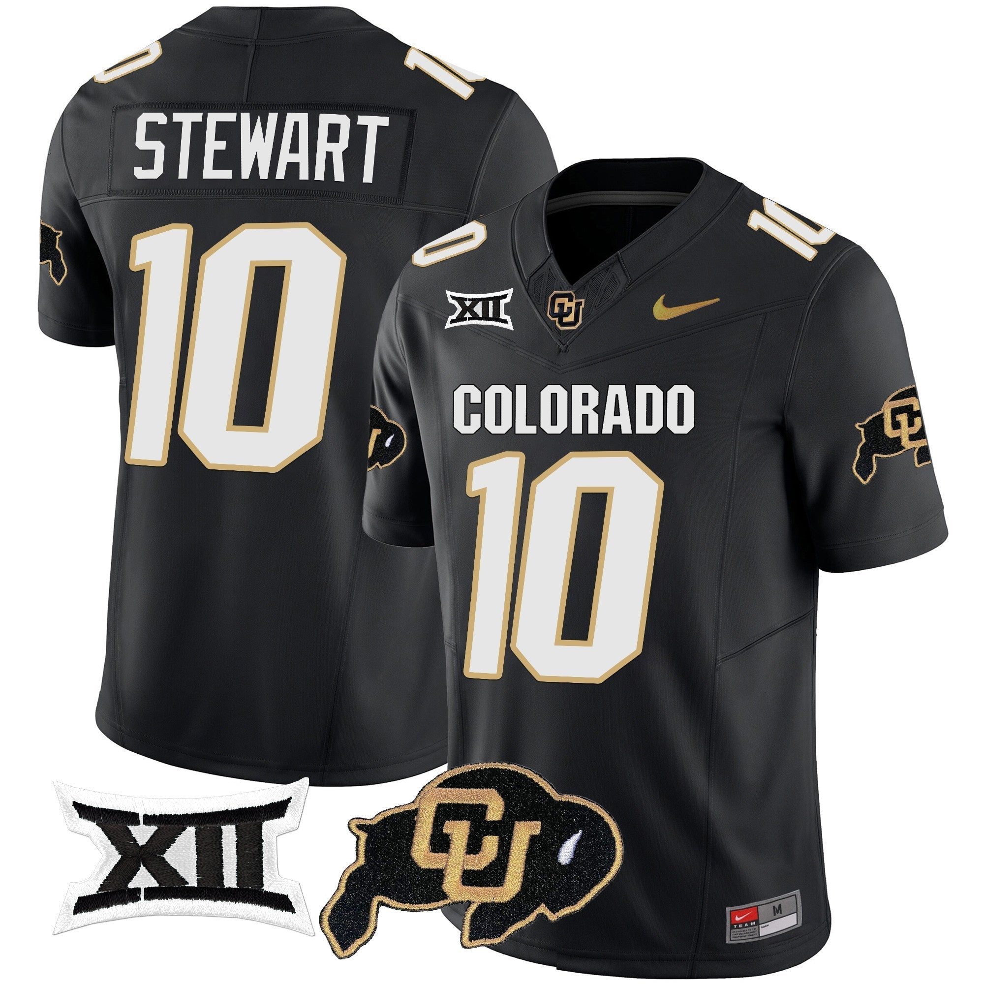 Men Colorado Buffaloes Vapor Limited Jersey V2 - Big 12 XII Patch - All Stitched