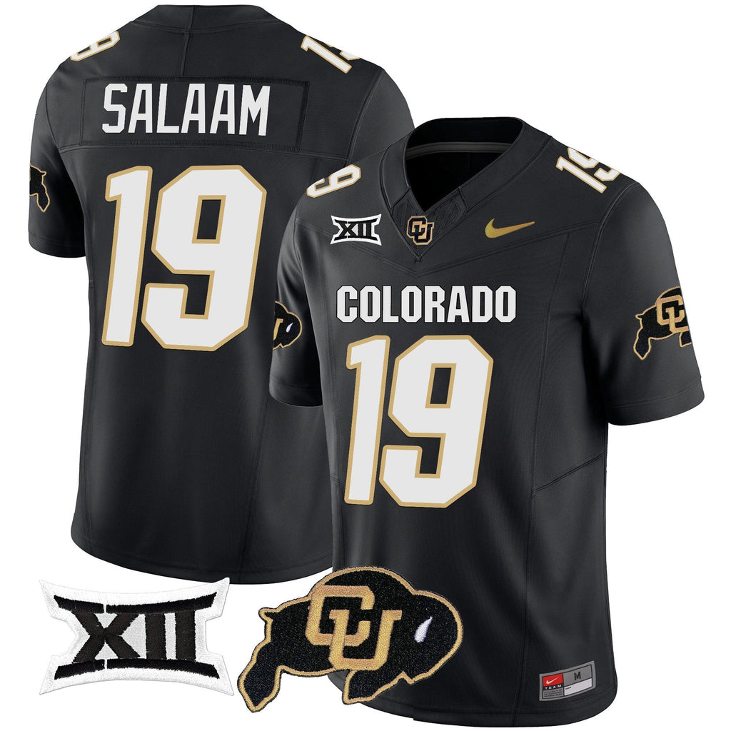 Men Colorado Buffaloes Vapor Limited Jersey V2 - Big 12 XII Patch - All Stitched