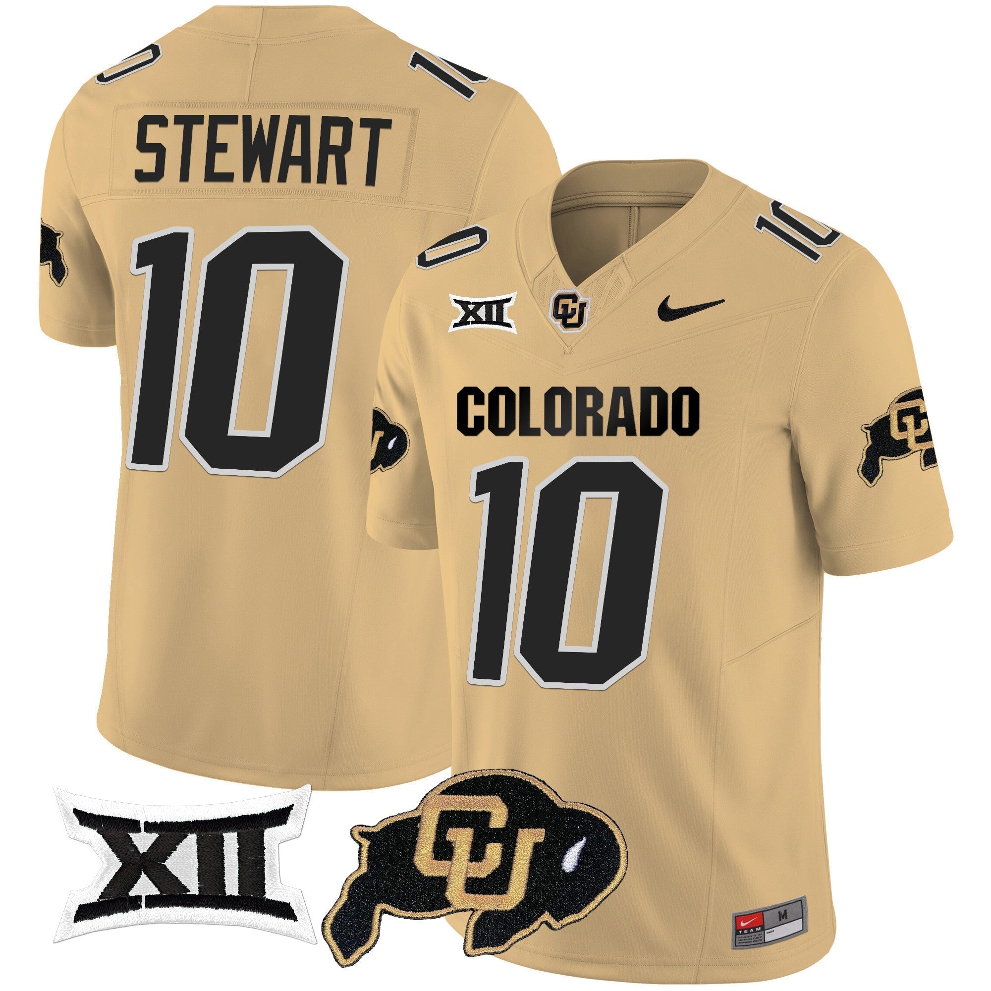 Men Colorado Buffaloes Vapor Limited Jersey V2 - Big 12 XII Patch - All Stitched