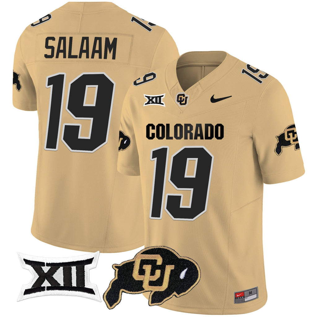 Men Colorado Buffaloes Vapor Limited Jersey V2 - Big 12 XII Patch - All Stitched