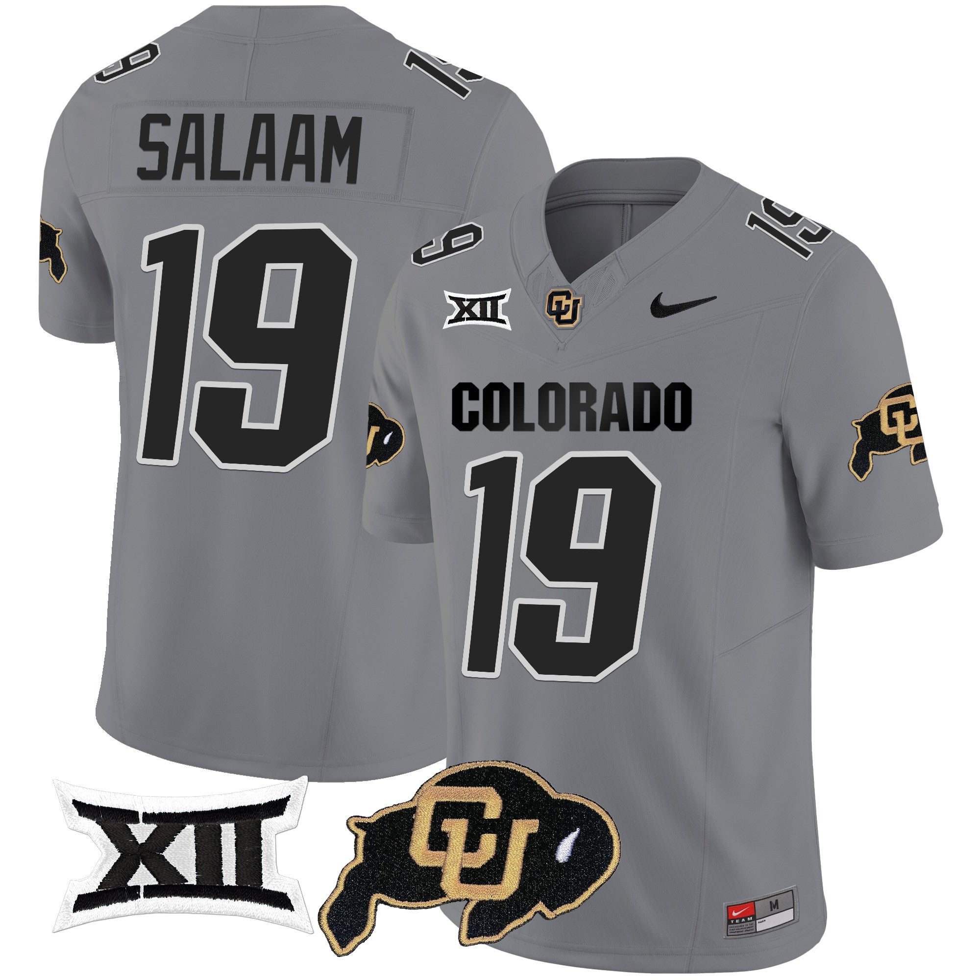 Men Colorado Buffaloes Vapor Limited Jersey V2 - Big 12 XII Patch - All Stitched