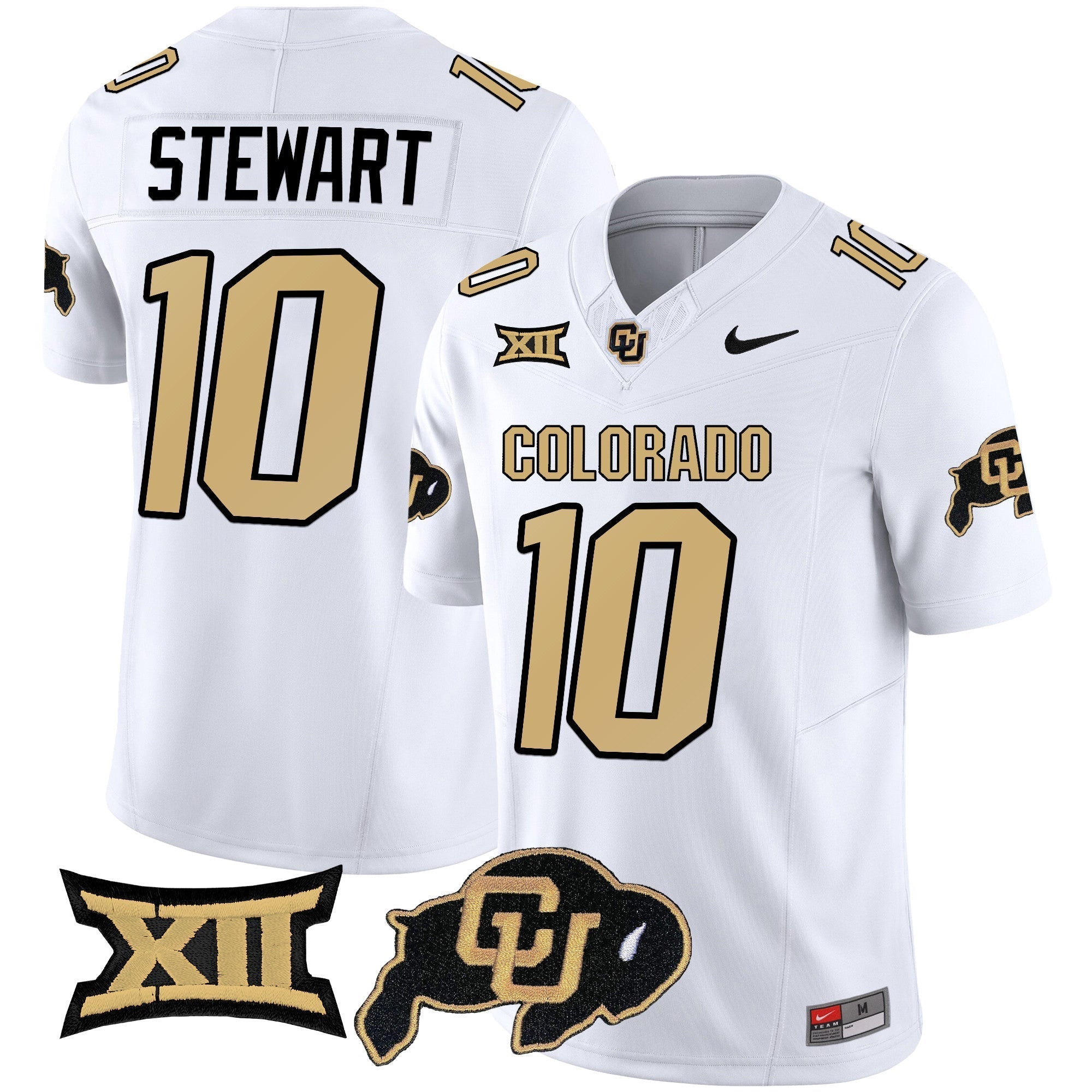 Men Colorado Buffaloes Vapor Limited Jersey V2 - Big 12 XII Patch - All Stitched