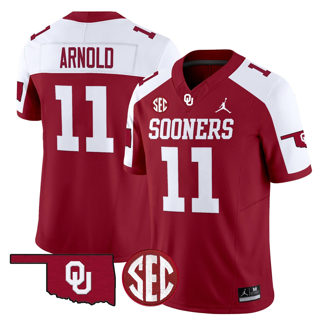 Men Oklahoma Sooners 2024 Vapor Limited Jersey - SEC Patch - All Stitched