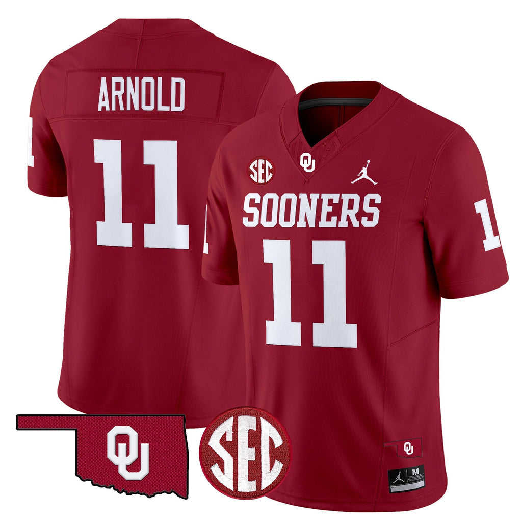 Men Oklahoma Sooners 2024 Vapor Limited Jersey - SEC Patch - All Stitched