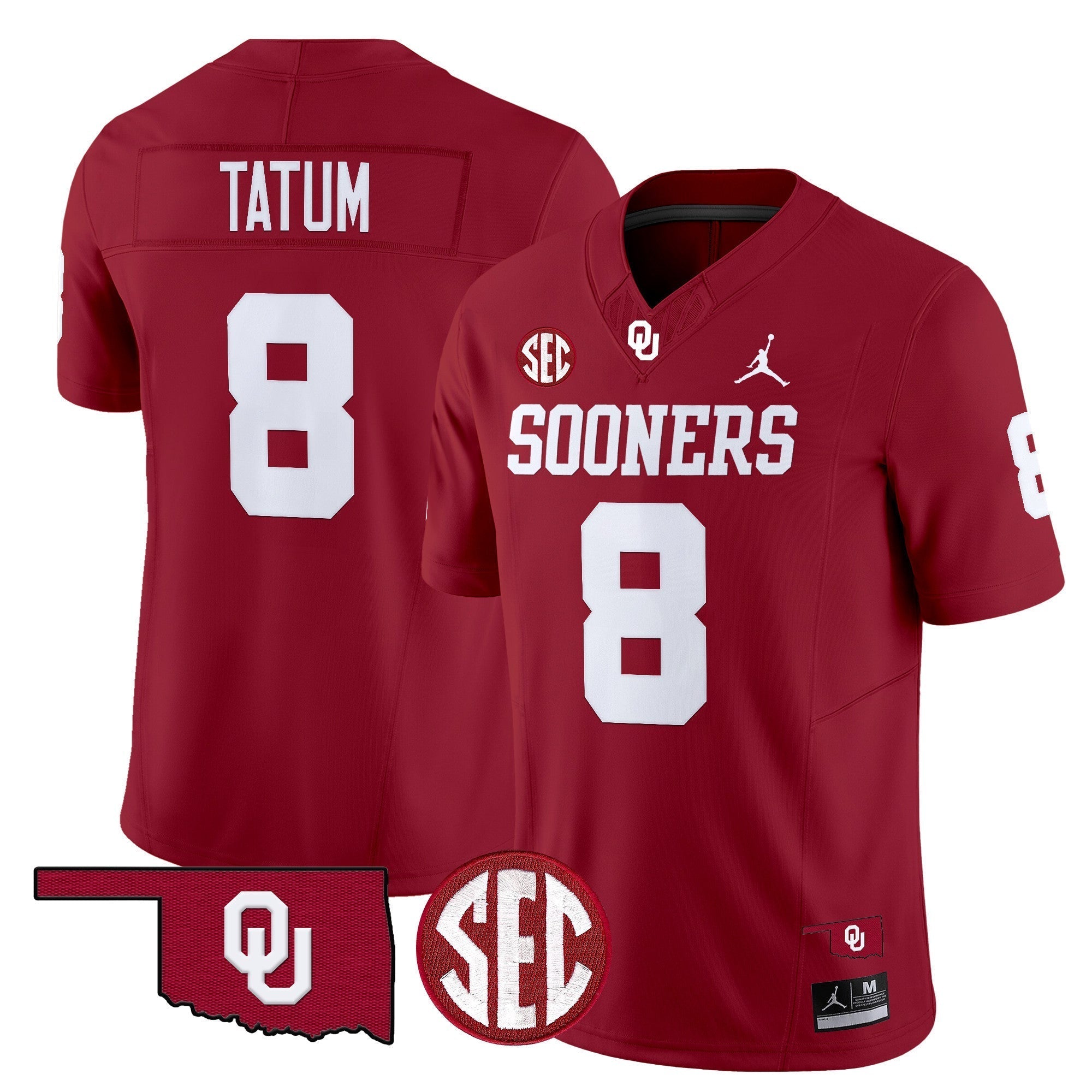 Men Oklahoma Sooners 2024 Vapor Limited Jersey - SEC Patch - All Stitched