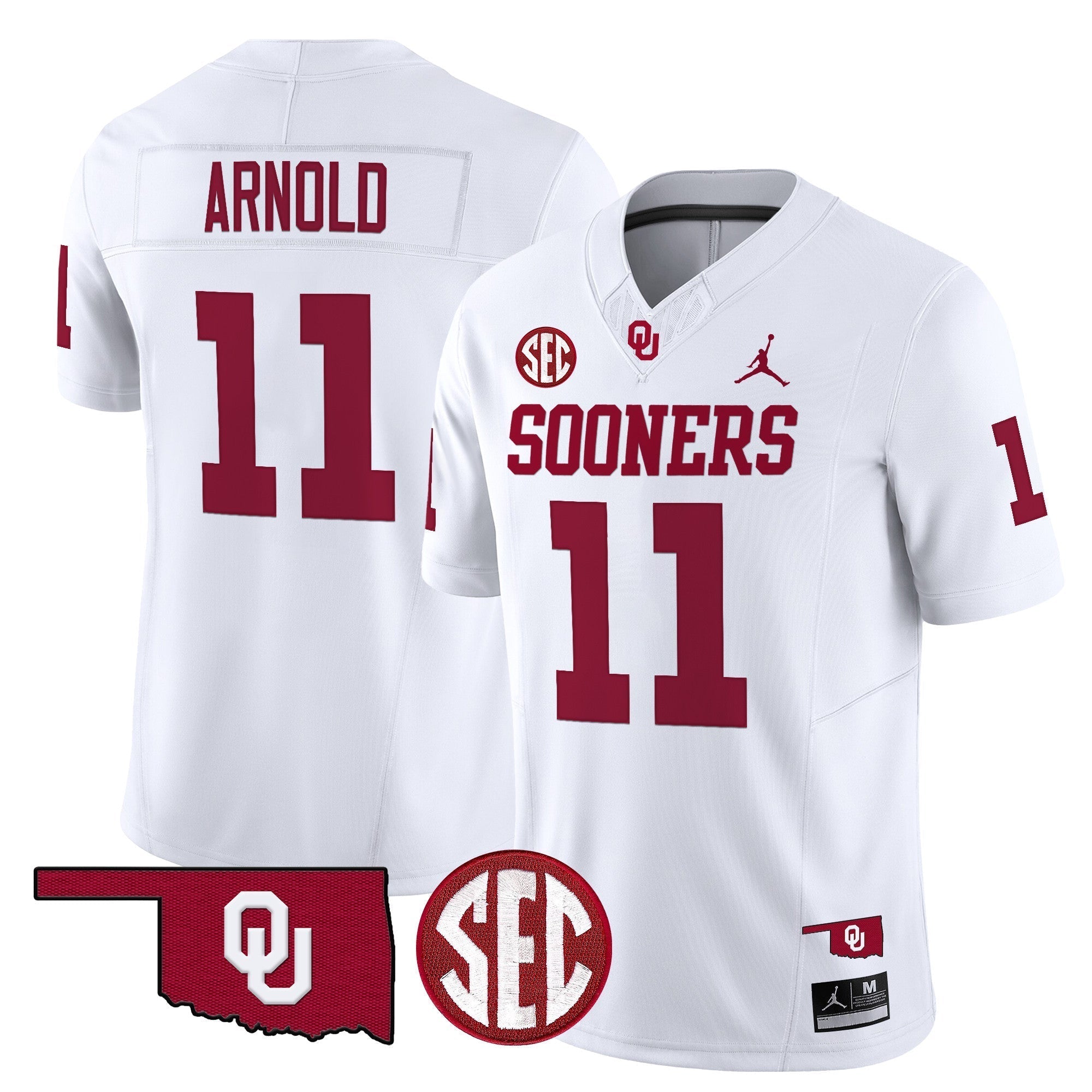 Men Oklahoma Sooners 2024 Vapor Limited Jersey - SEC Patch - All Stitched