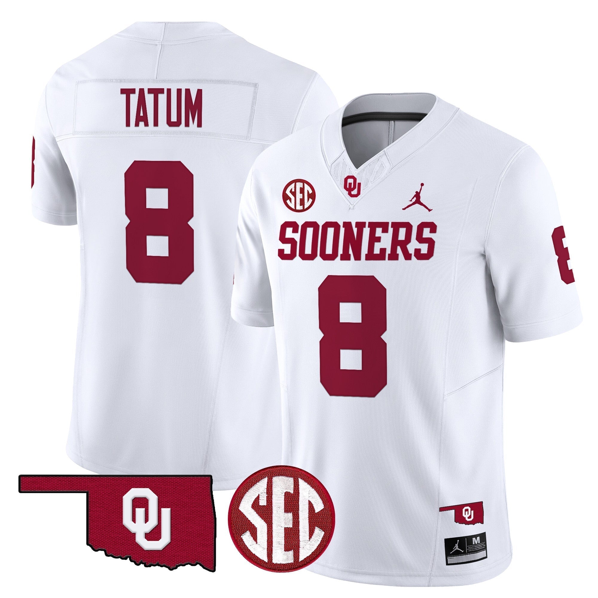 Men Oklahoma Sooners 2024 Vapor Limited Jersey - SEC Patch - All Stitched