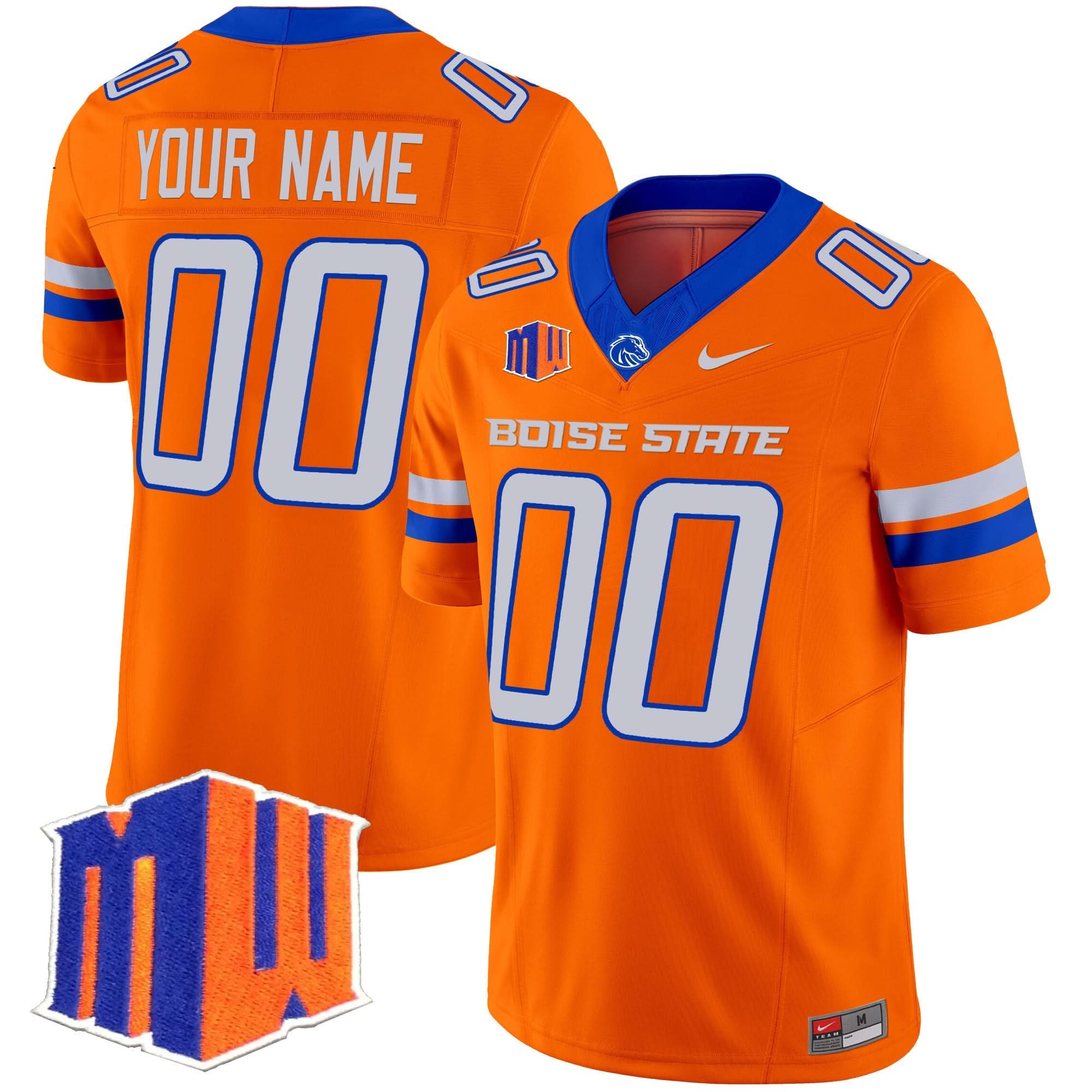 Custom Boise State Broncos Jersey Name, Number 2025 Vapor Limited All Stitched