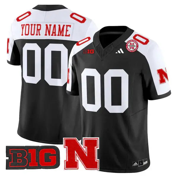 Custom Nebraska Cornhuskers Football 2025 "Blackout" Jersey