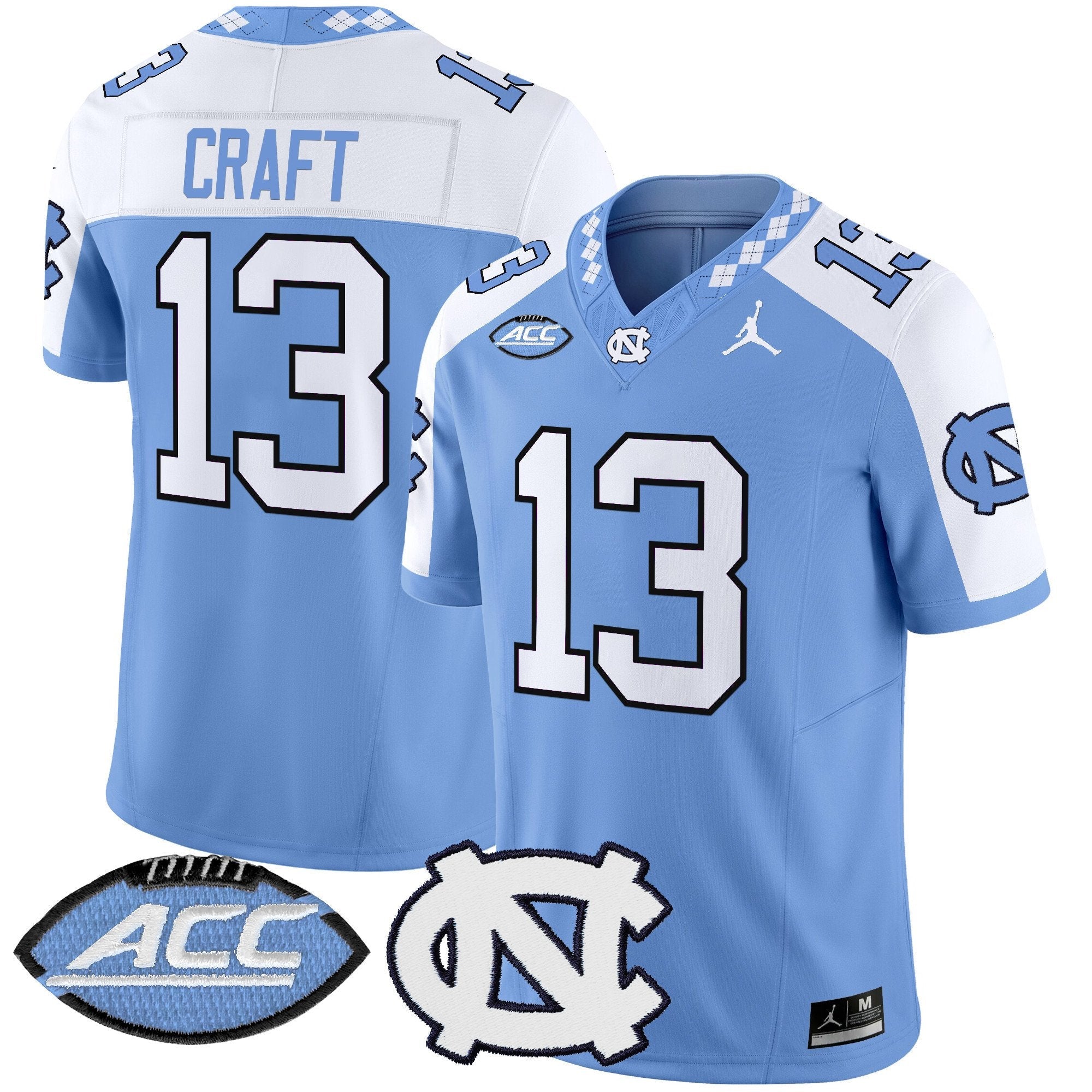 North Carolina Tar Heels 2025 Vapor Limited Jersey - All Stitched