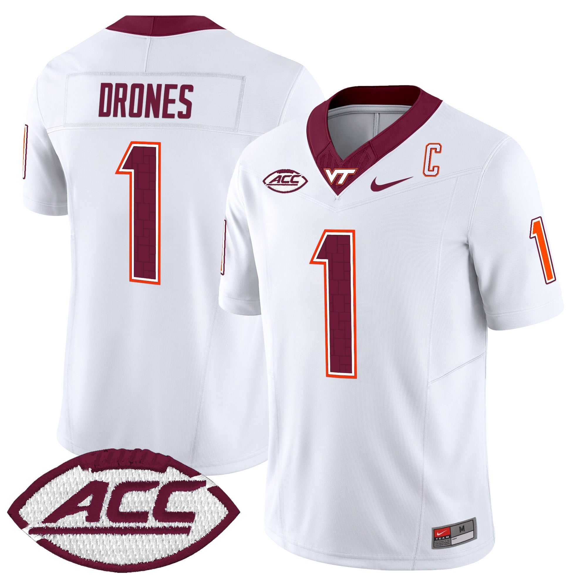Virginia Tech Hokies 2025 Vapor Limited Jersey - All Stitched