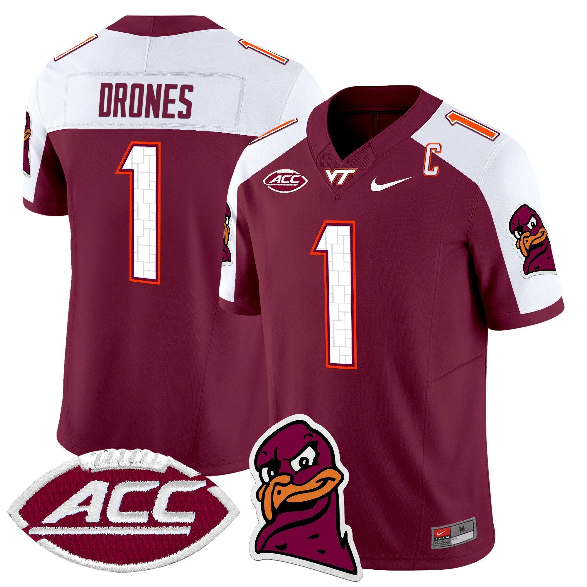 Virginia Tech Hokies 2025 Vapor Limited Jersey - All Stitched