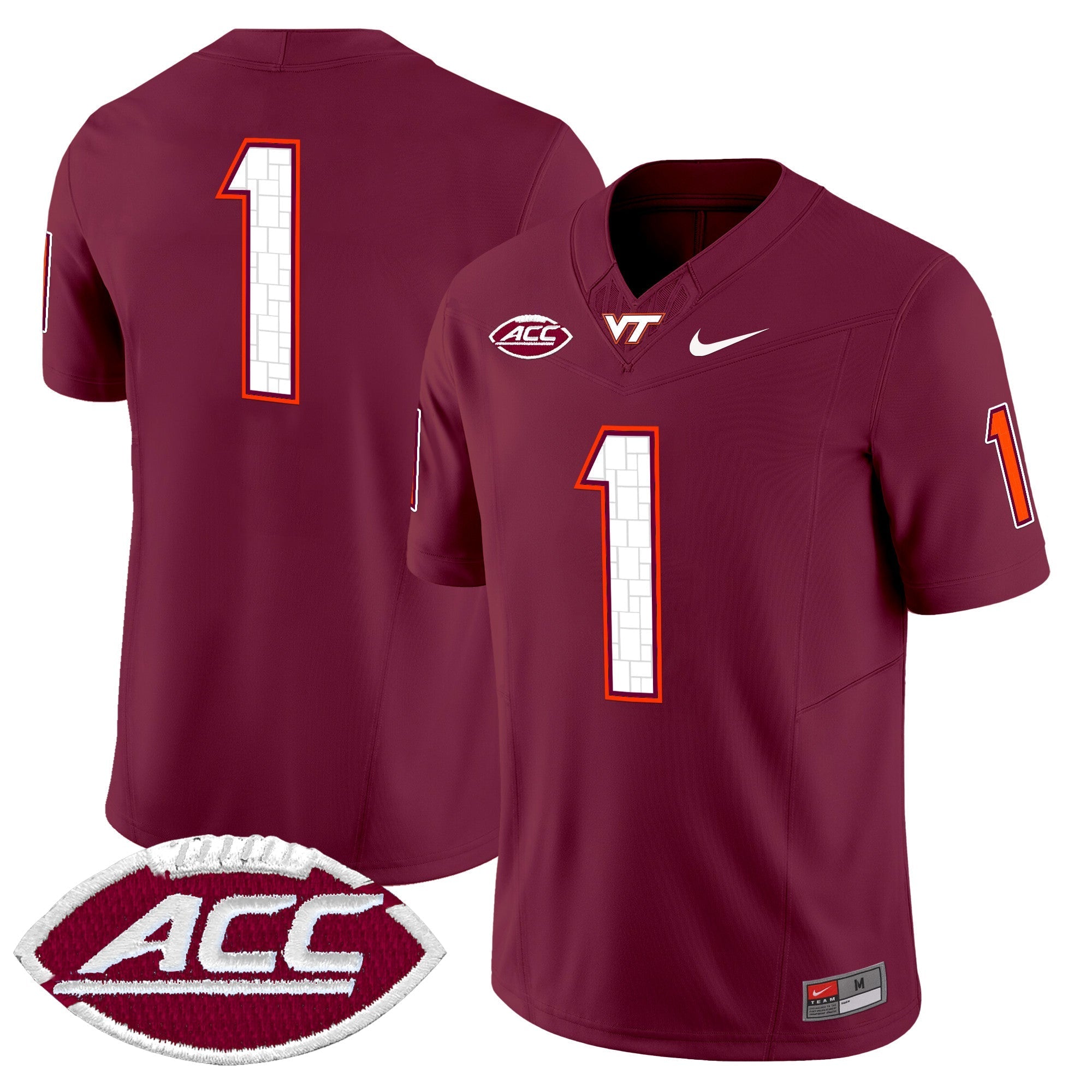 Virginia Tech Hokies 2025 Vapor Limited Jersey - All Stitched