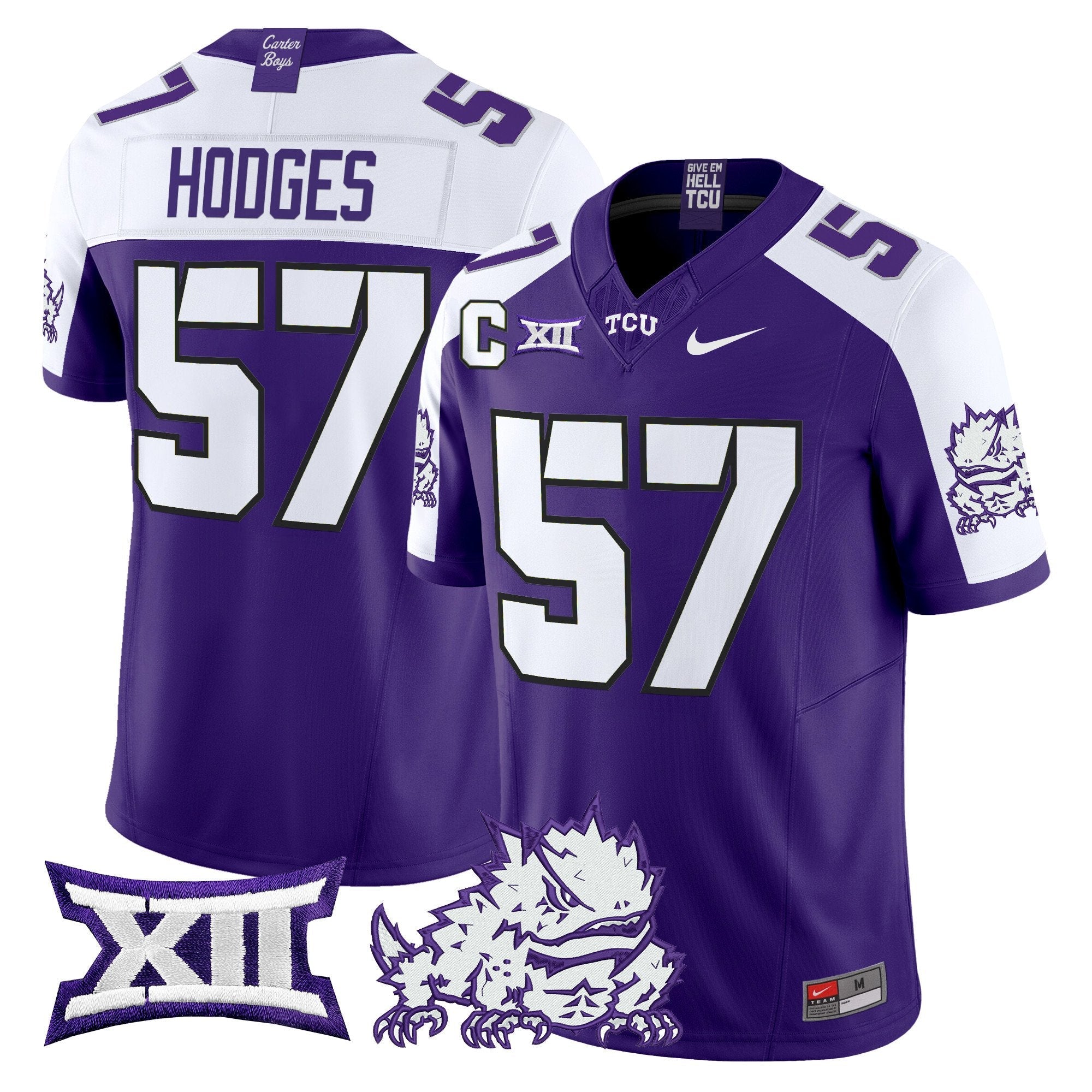 TCU Horned Frogs 2025 Vapor Limited Jersey - All stitched