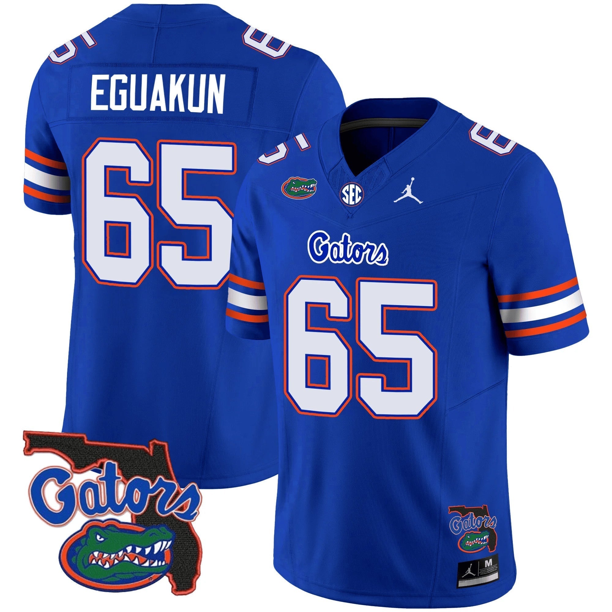 Men Florida Gators 2023 Vapor Limited Jersey - Florida Map - All Stitched