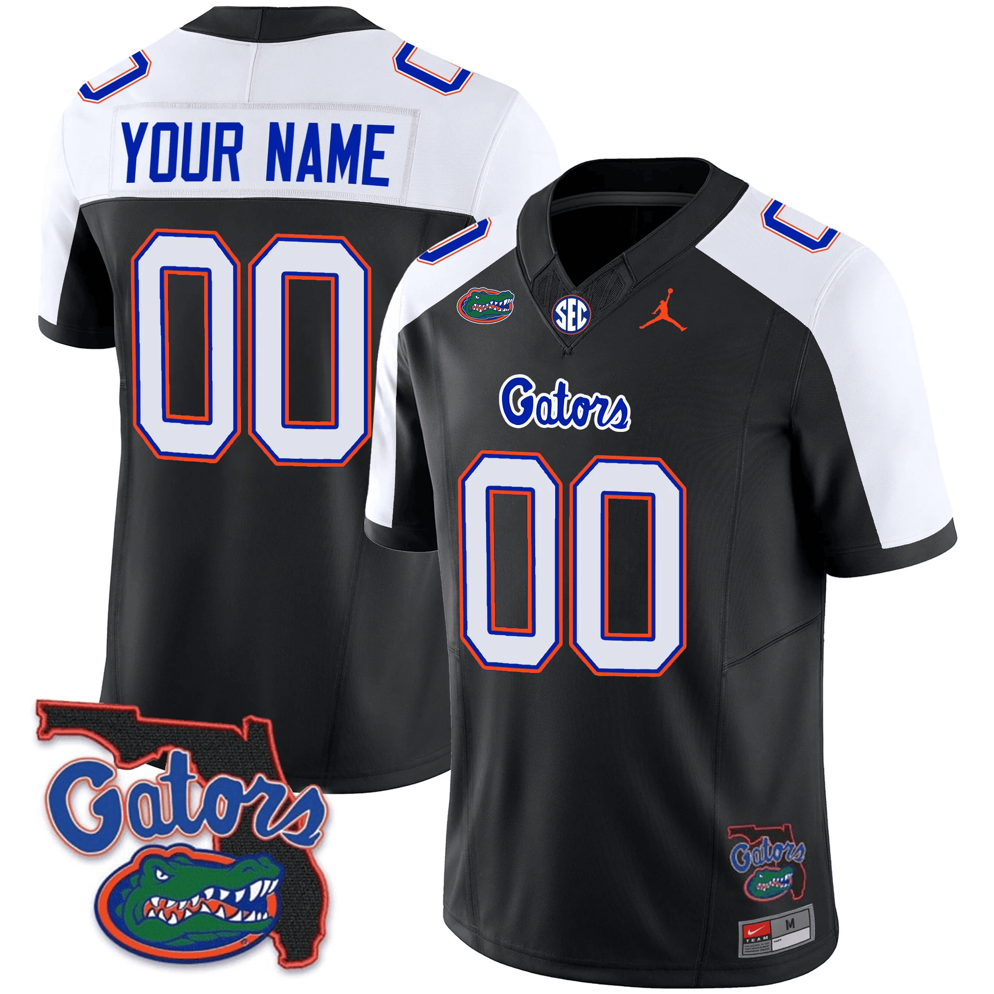 Custom Florida Gators 2023 Vapor Limited Jersey - Florida Map - All Stitched