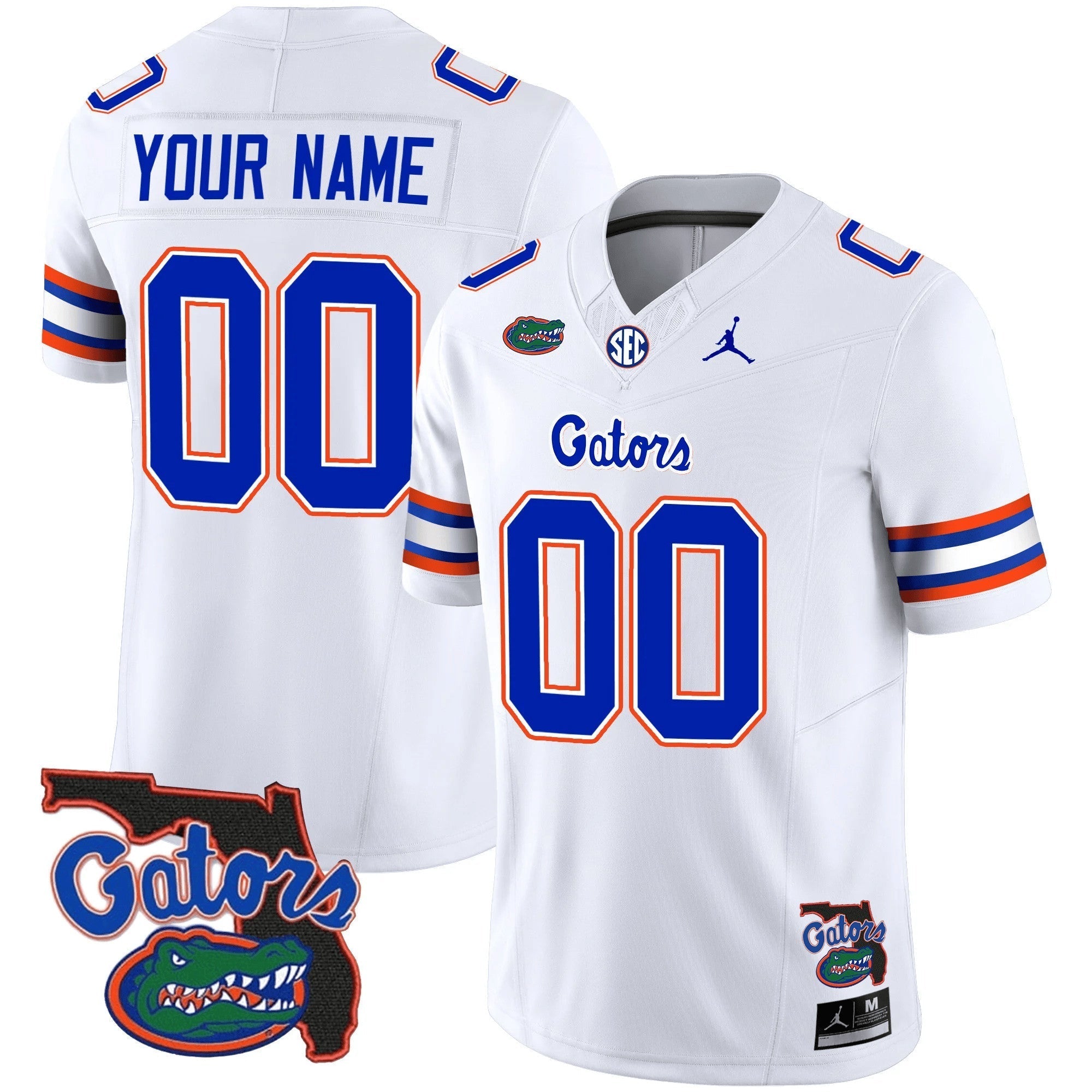 Custom Florida Gators 2023 Vapor Limited Jersey - Florida Map - All Stitched