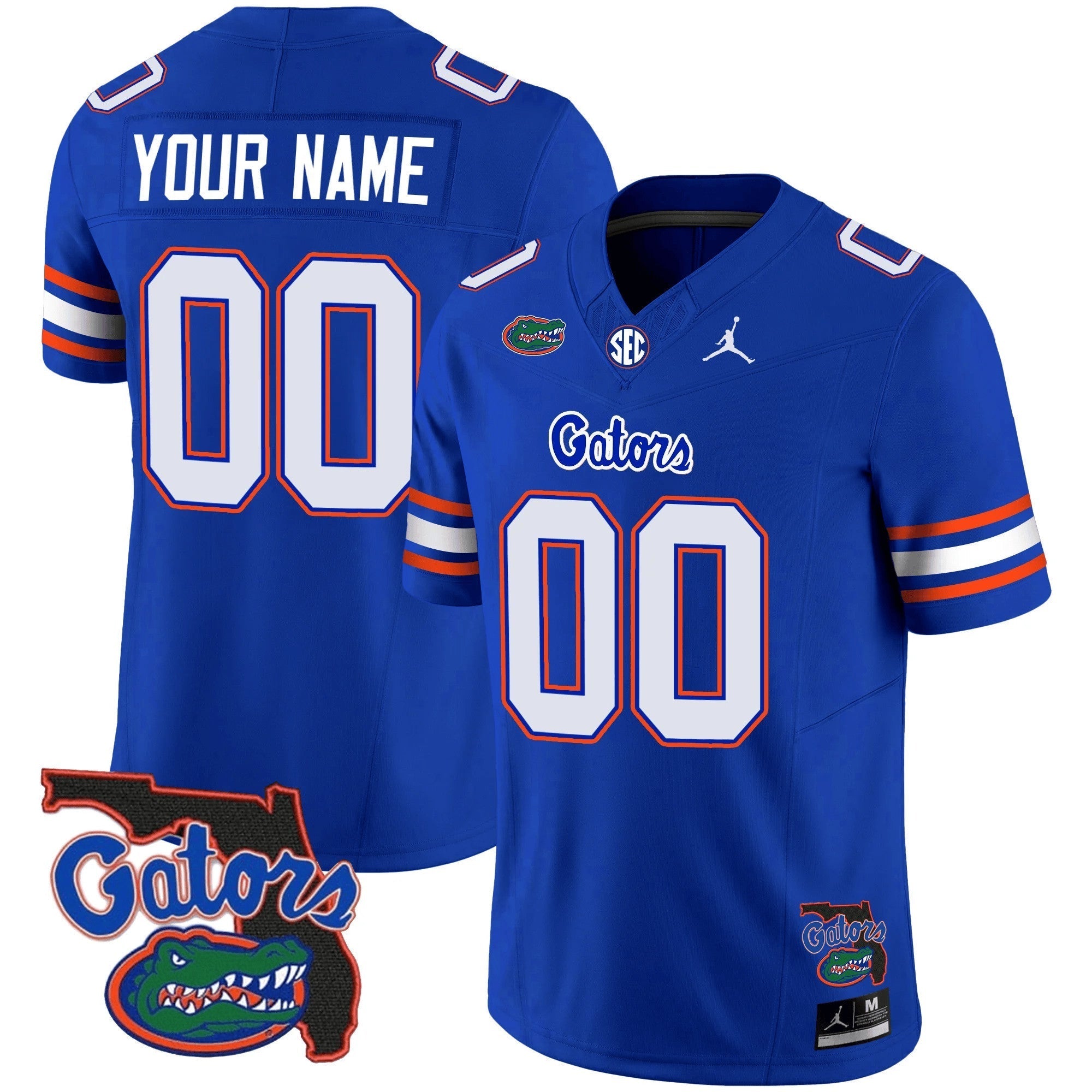 Custom Florida Gators 2023 Vapor Limited Jersey - Florida Map - All Stitched