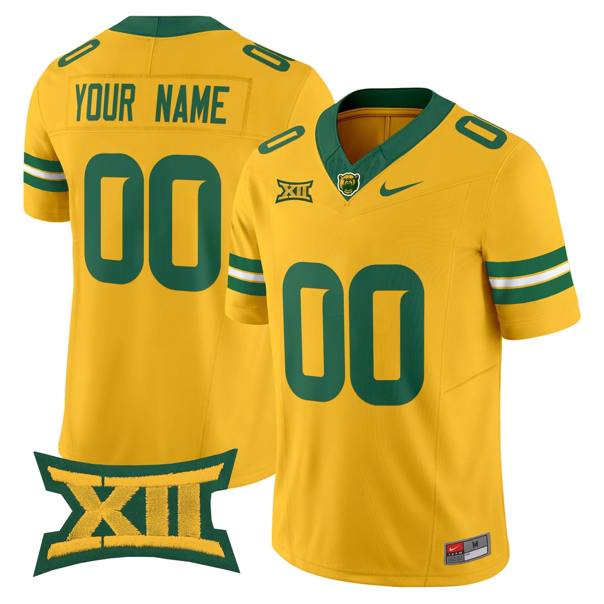 Custom Baylor Bears Jersey Name, Number 2025 Vapor Limited - All Stitched