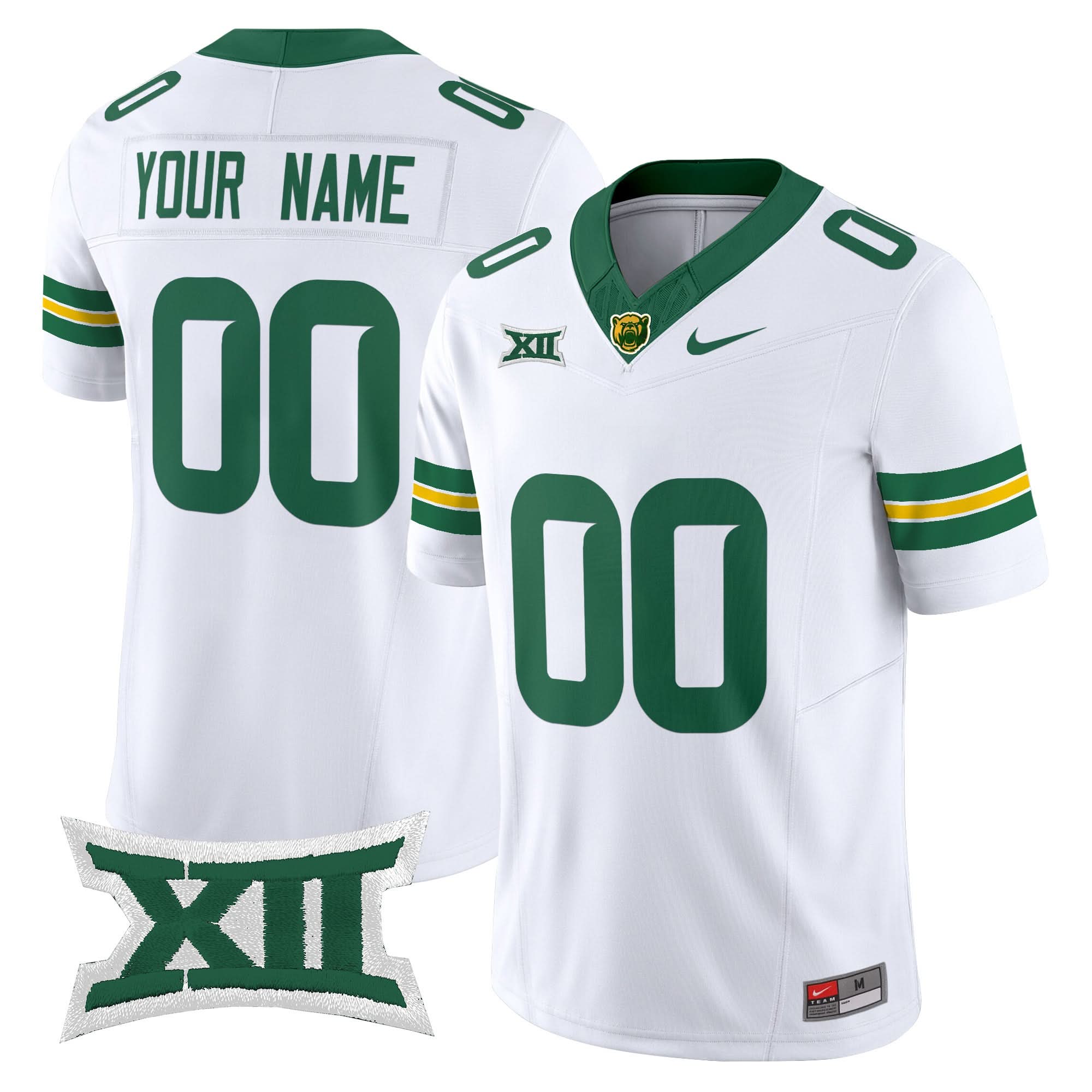 Custom Baylor Bears Jersey Name, Number 2025 Vapor Limited - All Stitched