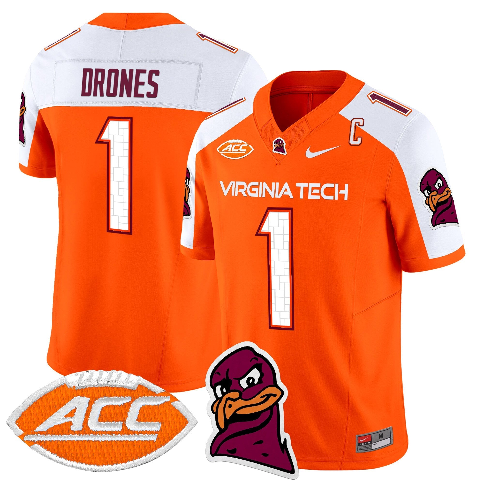 Virginia Tech Hokies 2025 Vapor Limited Jersey - All Stitched