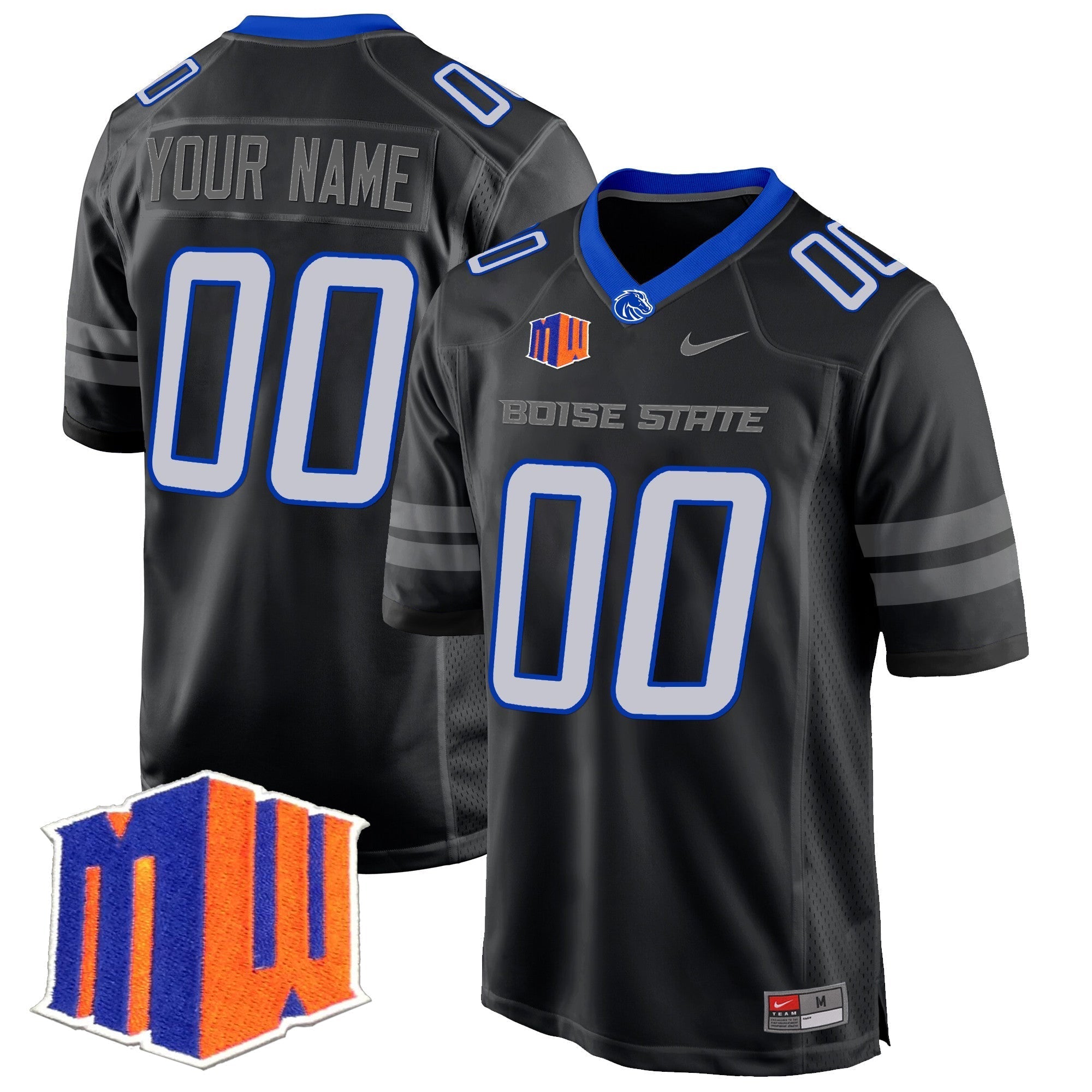 Custom Boise State Broncos 2024 Game Jersey - All Stitched