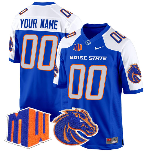 Custom Boise State Broncos 2024 Game Jersey - All Stitched