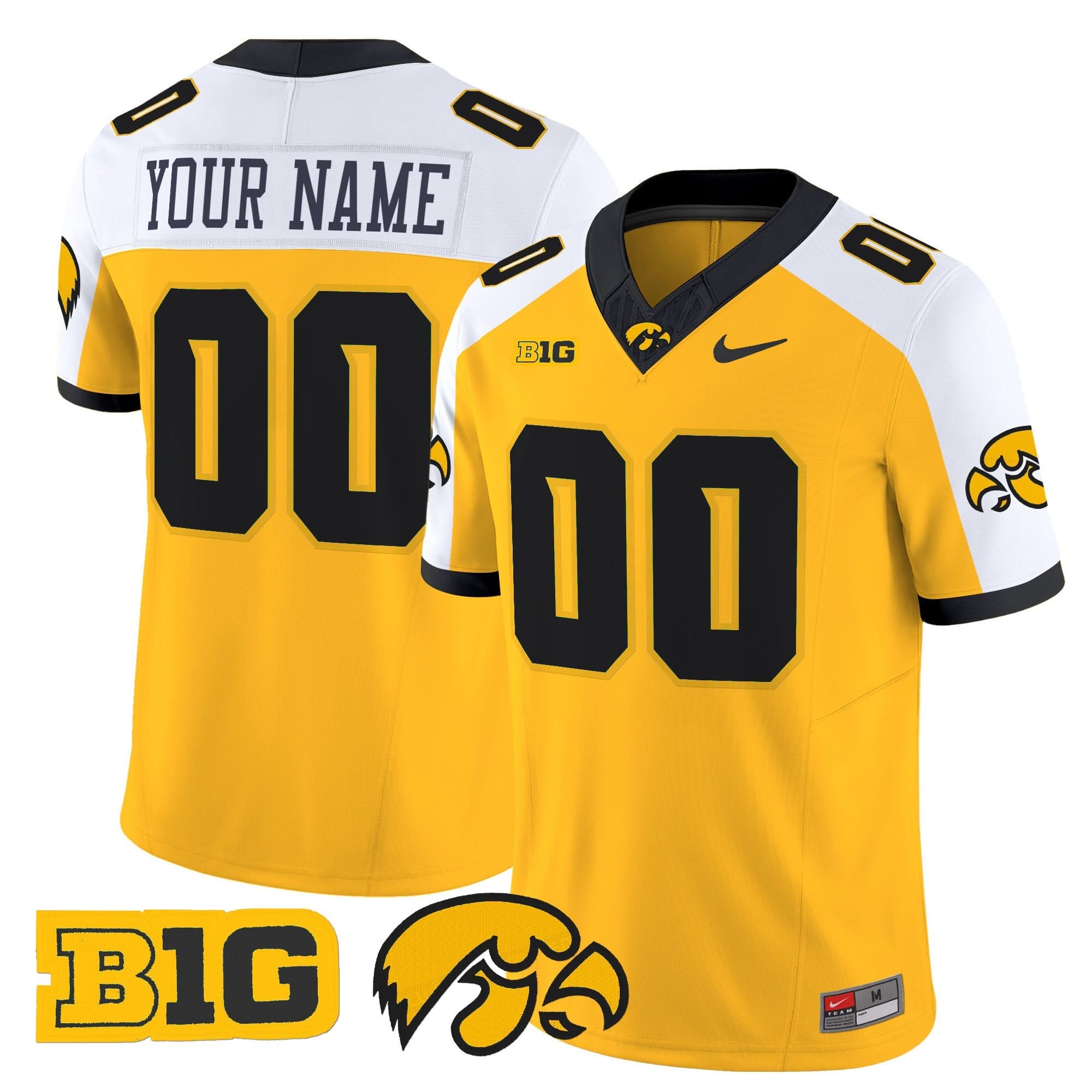 Custom Iowa Hawkeyes Jersey Name, Number 2025 Vapor Limited - All Stitched