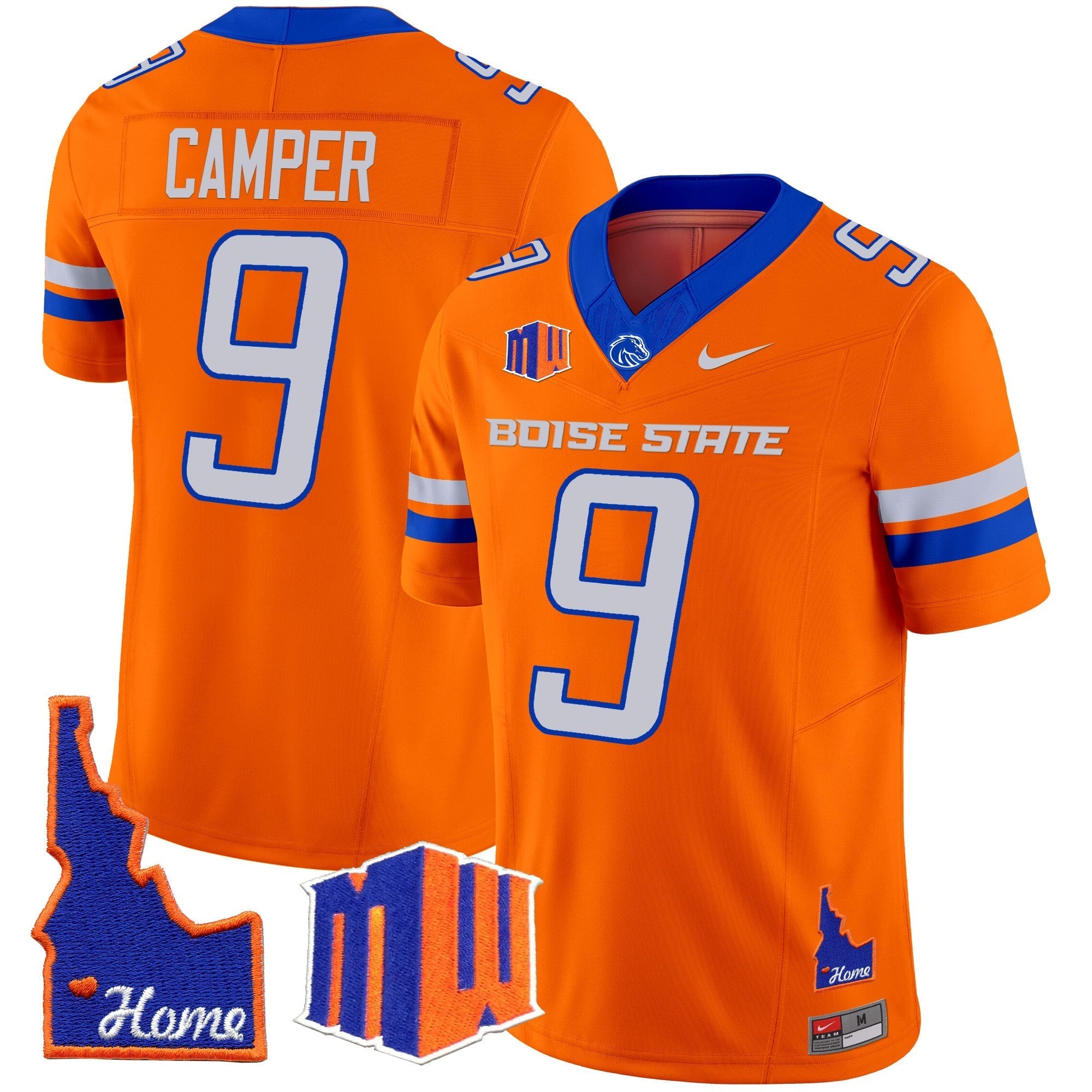 Men Boise State Broncos 2024 Home Patch Vapor Limited Jersey - All Stitched