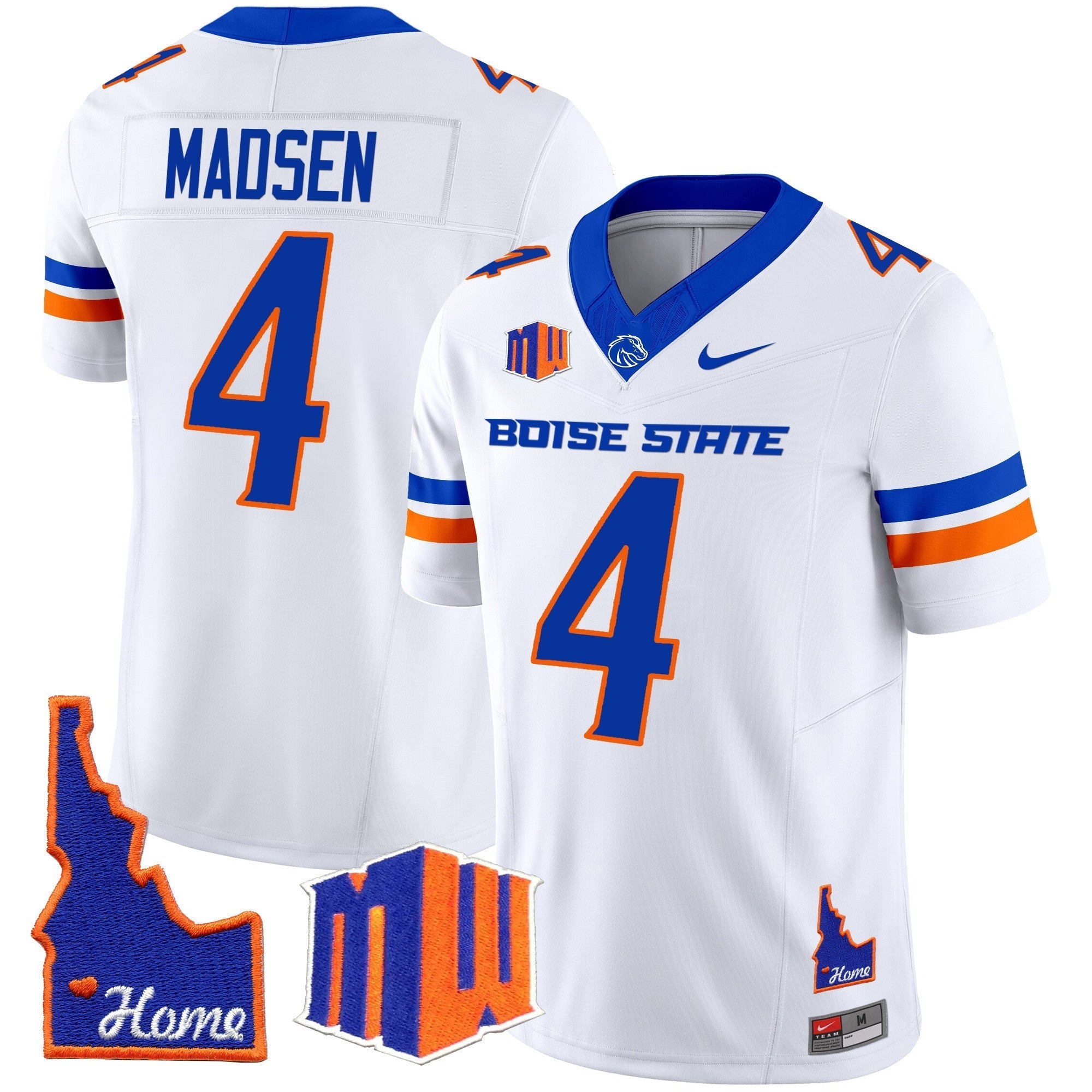 Men Boise State Broncos 2024 Home Patch Vapor Limited Jersey - All Stitched