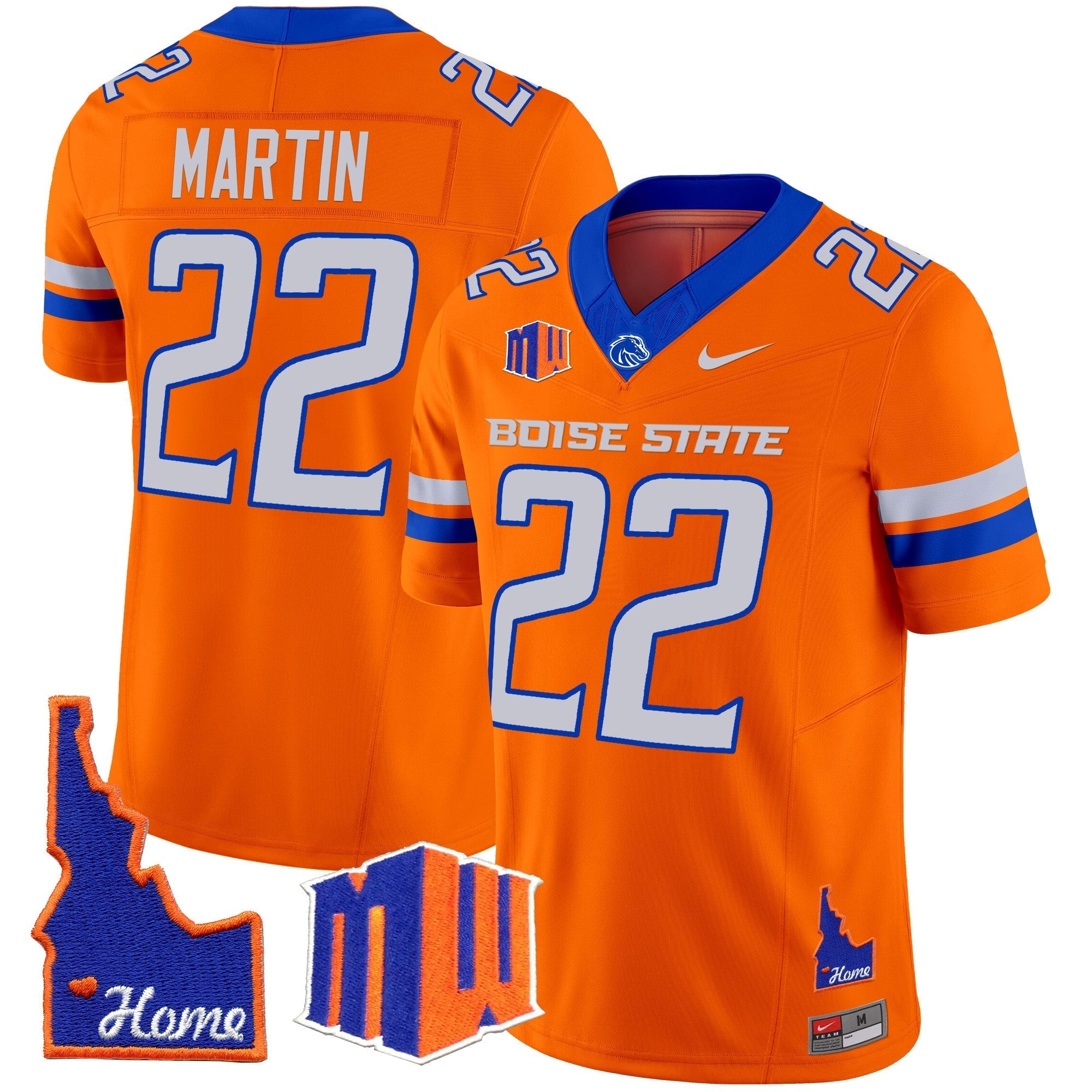 Men Boise State Broncos 2024 Home Patch Vapor Limited Jersey - All Stitched