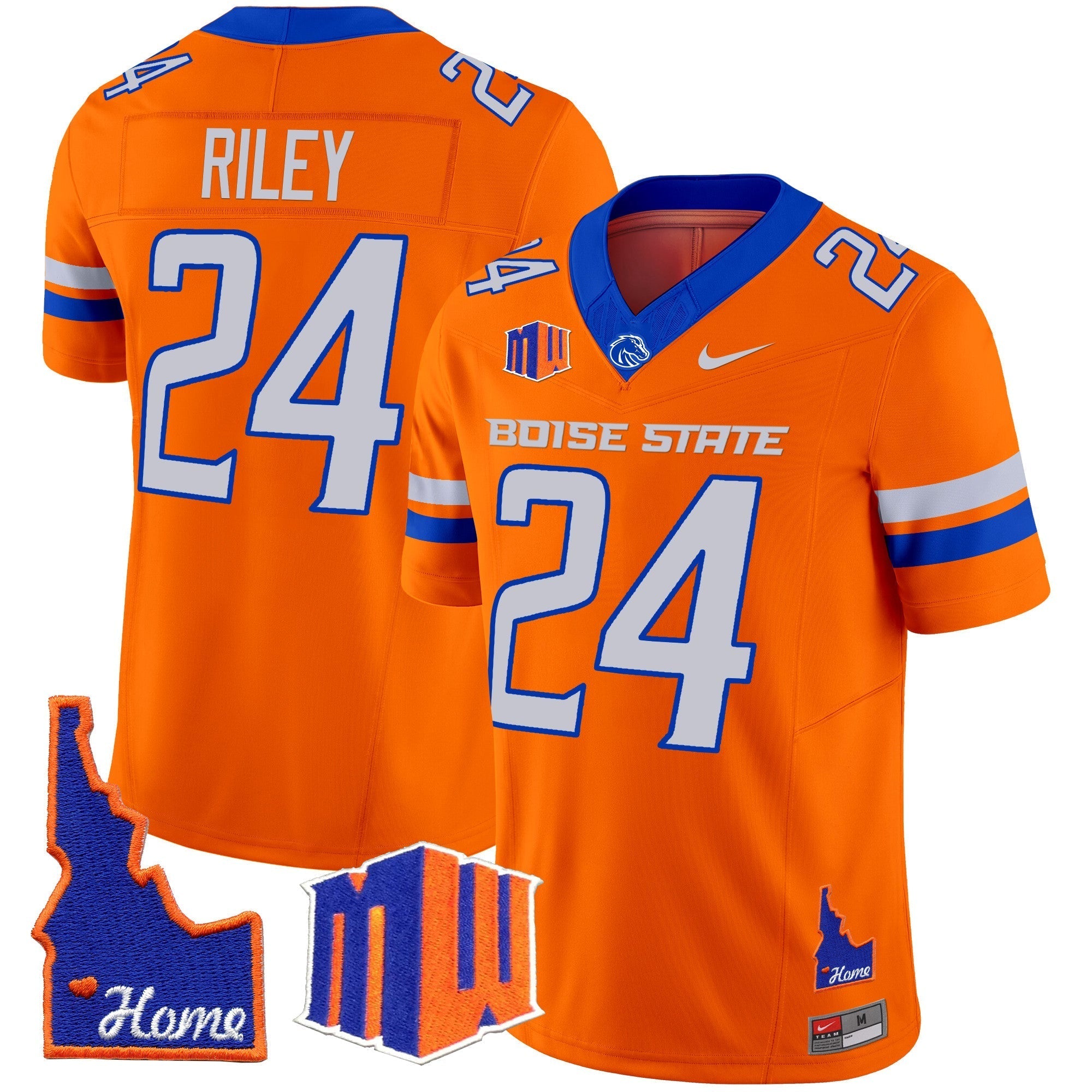 Men Boise State Broncos 2024 Home Patch Vapor Limited Jersey - All Stitched