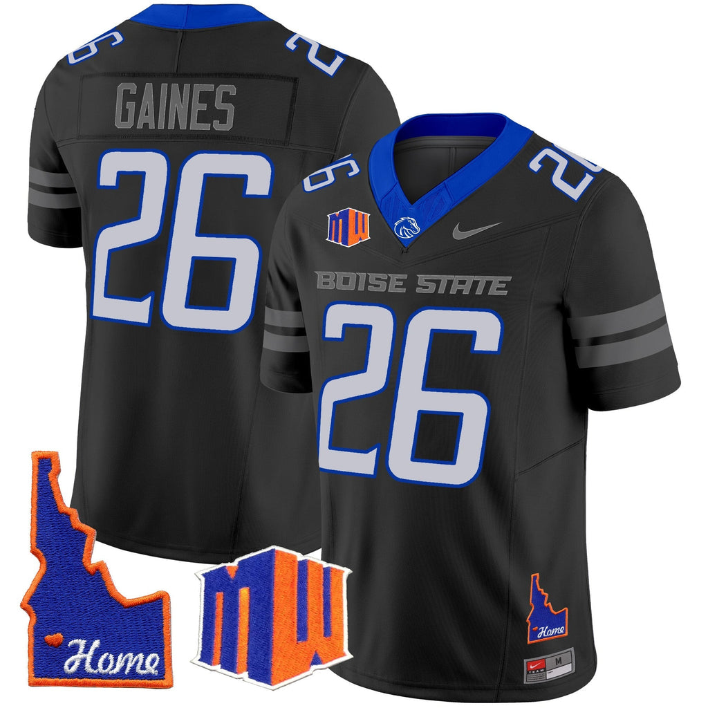 Men Boise State Broncos 2024 Home Patch Vapor Limited Jersey - All Stitched