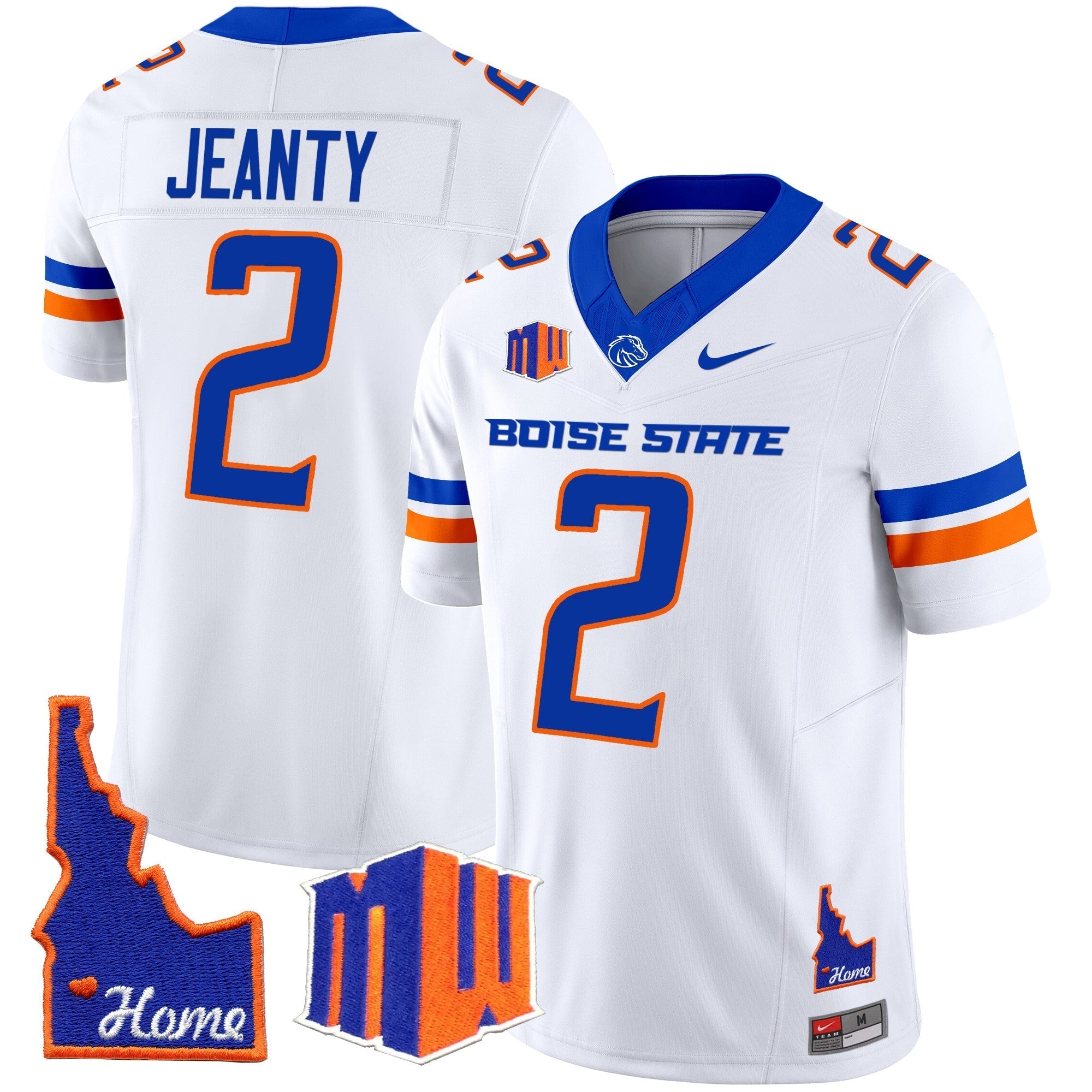 Men Boise State Broncos 2024 Home Patch Vapor Limited Jersey - All Stitched