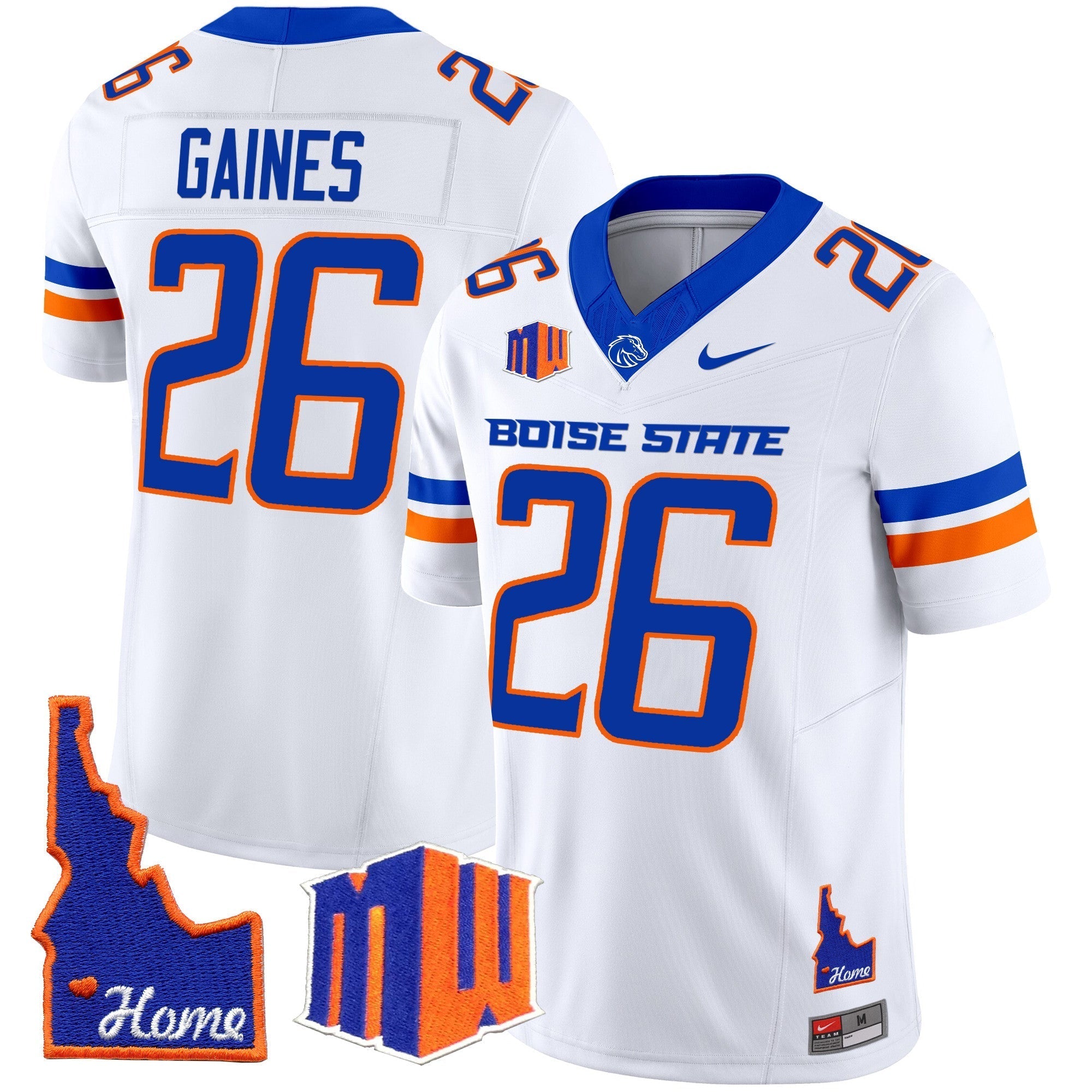 Men Boise State Broncos 2024 Home Patch Vapor Limited Jersey - All Stitched
