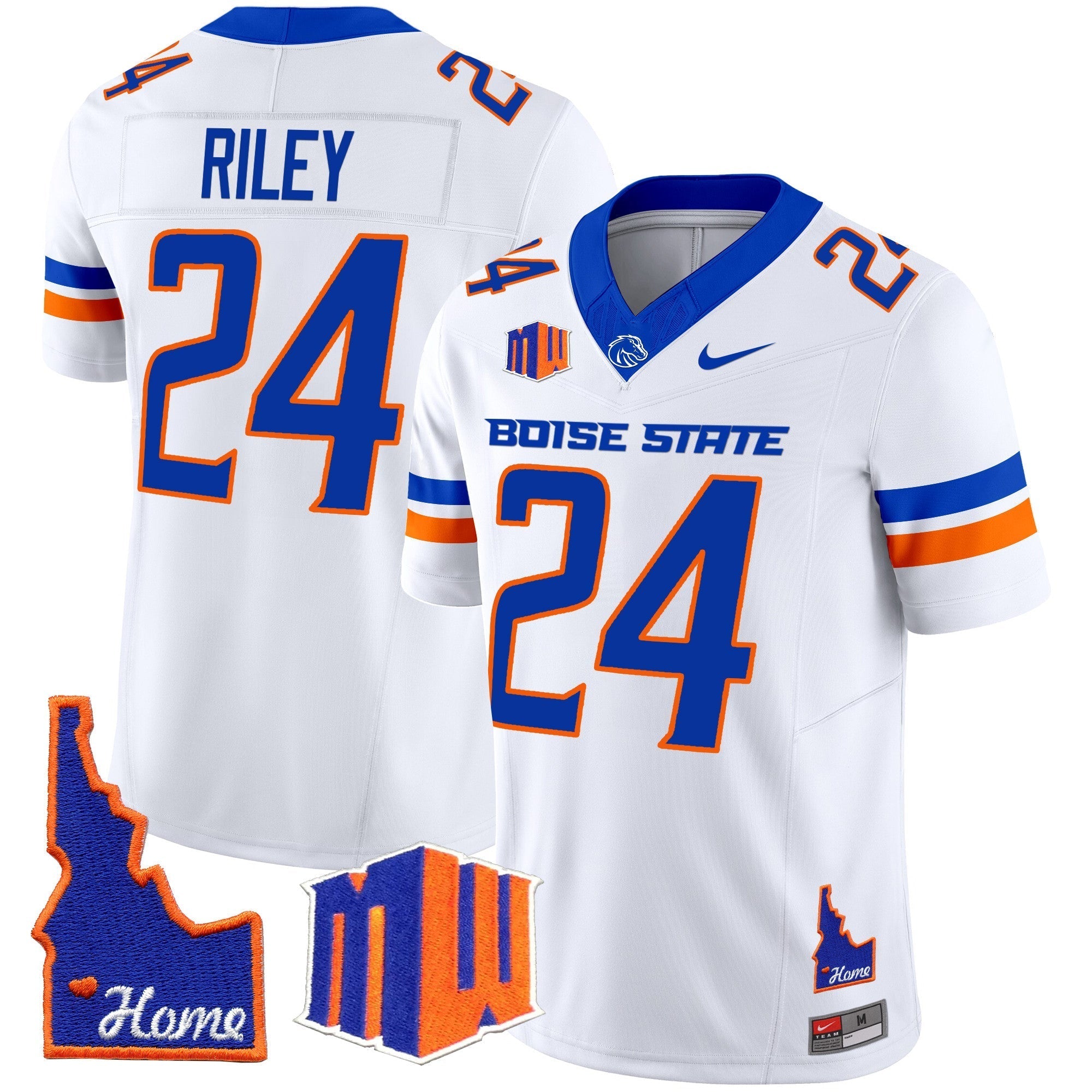 Men Boise State Broncos 2024 Home Patch Vapor Limited Jersey - All Stitched