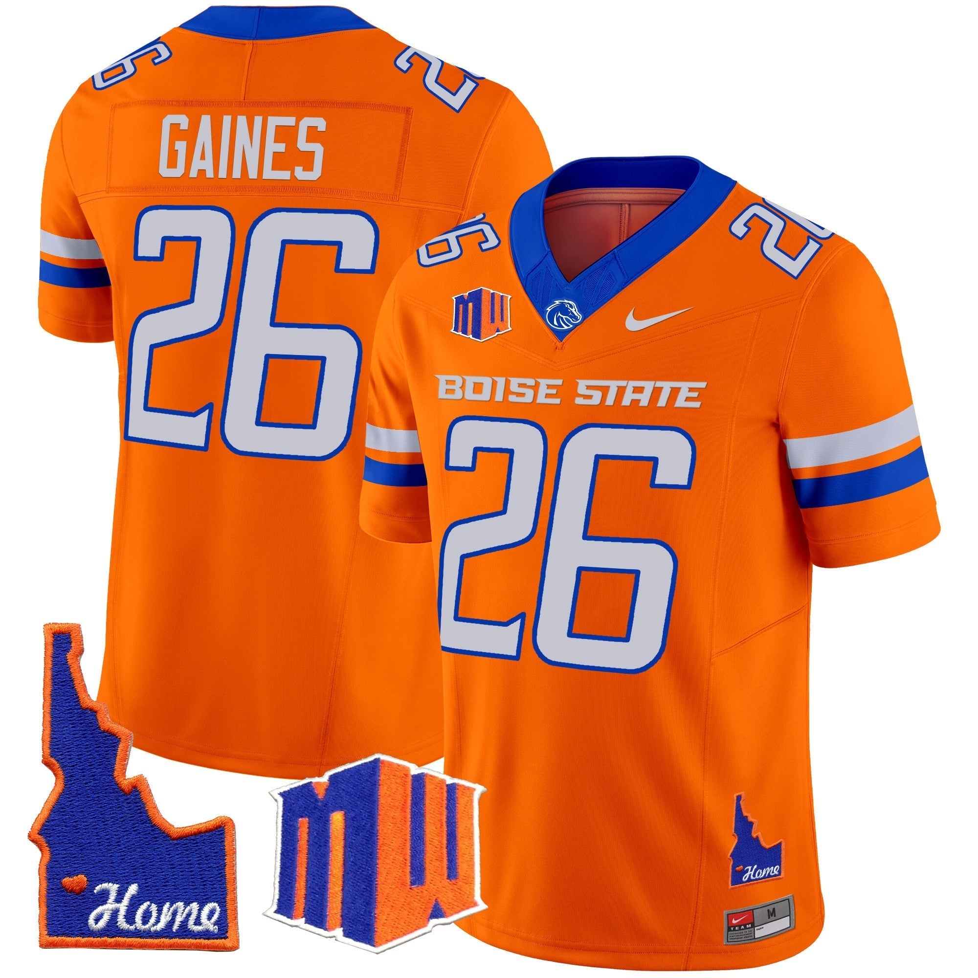 Men Boise State Broncos 2024 Home Patch Vapor Limited Jersey - All Stitched