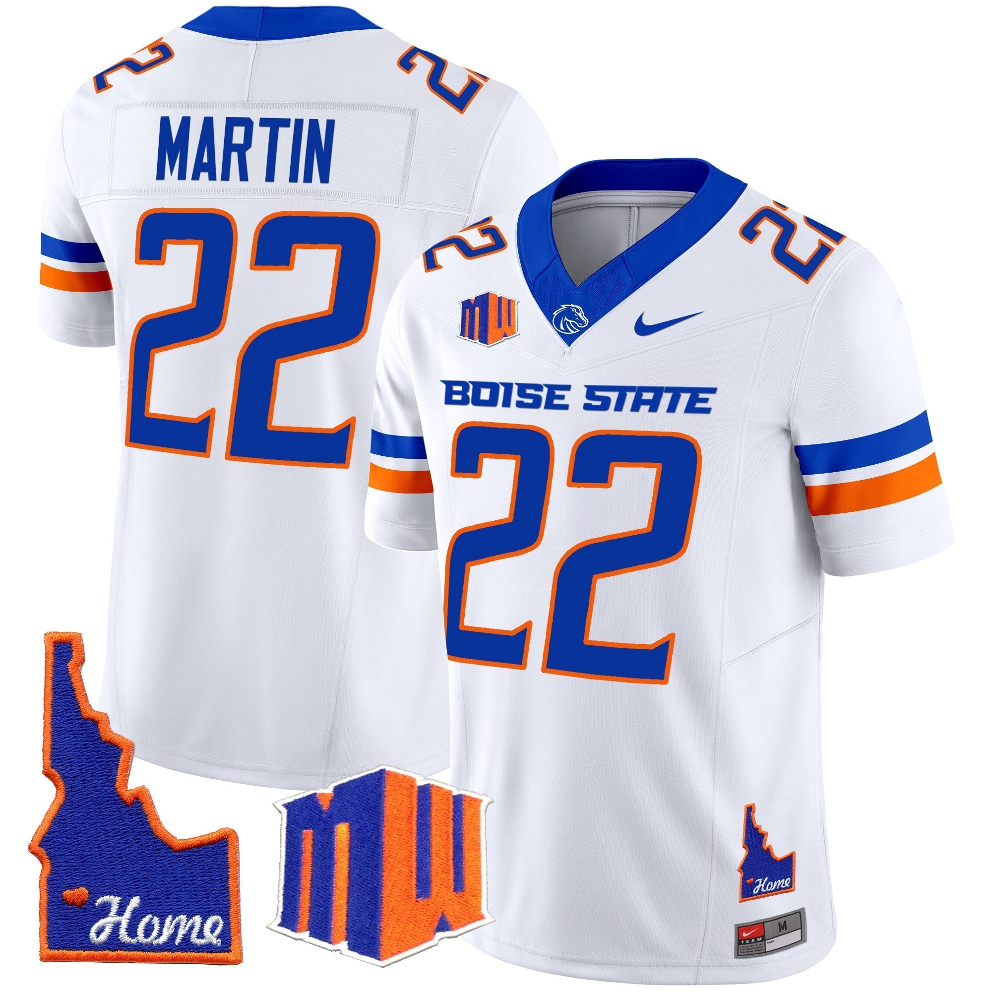 Men Boise State Broncos 2024 Home Patch Vapor Limited Jersey - All Stitched